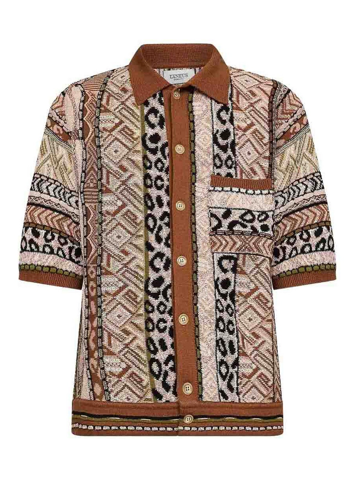 Laneus Camicia lavorata a maglia