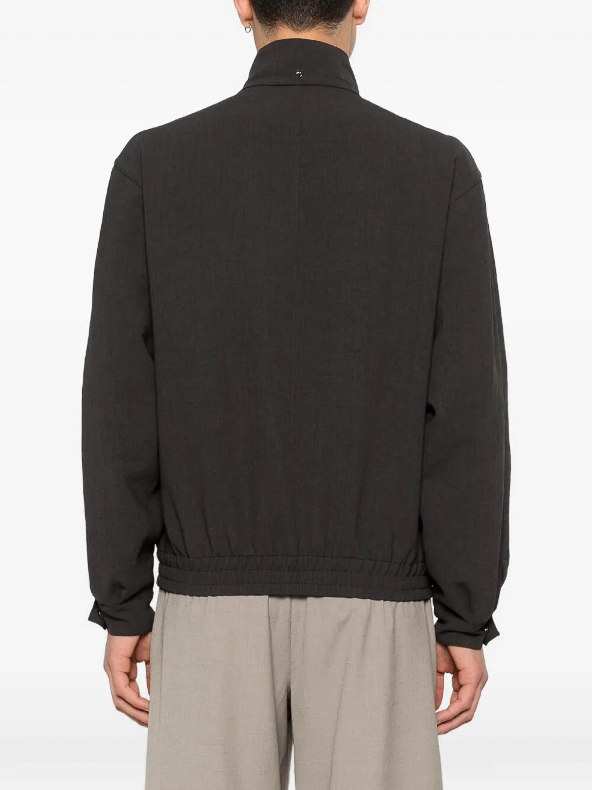 Montecore Patch Pocket Zip Jacket In Gray