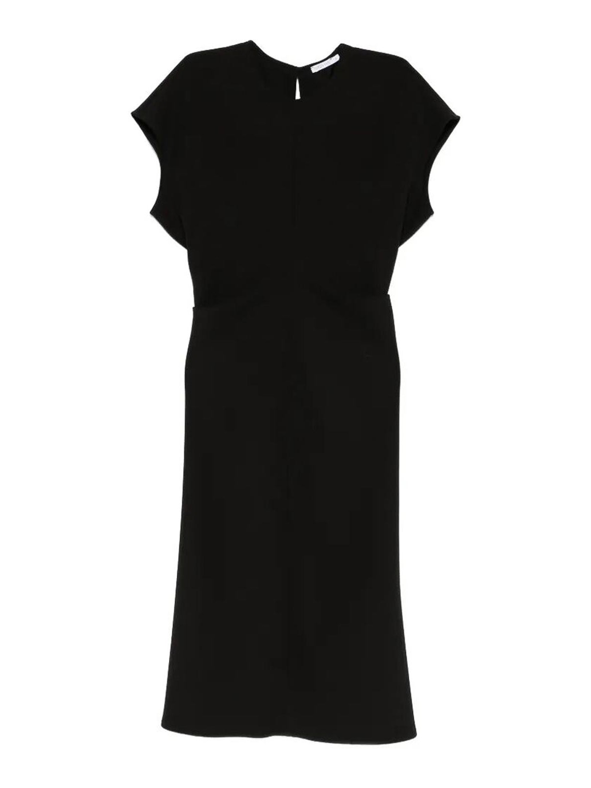 Vestito midi fluido in twill