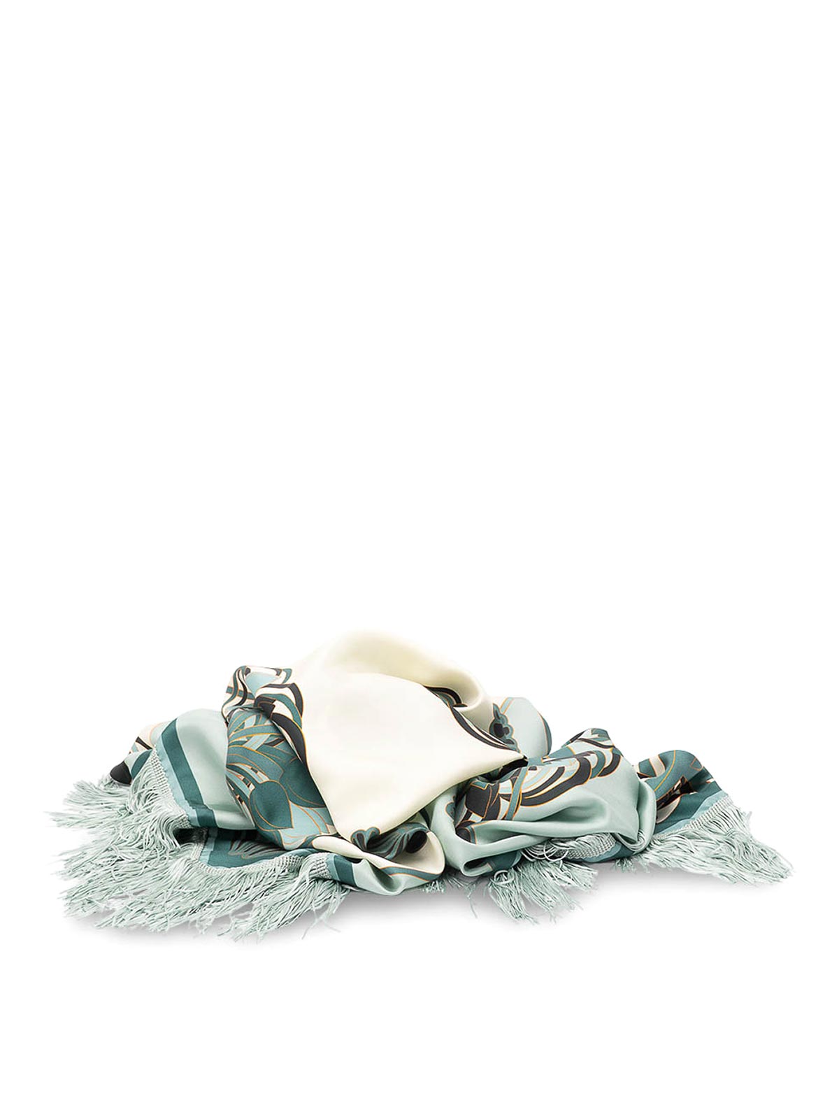 Sciarpa Carr con frange reversibili