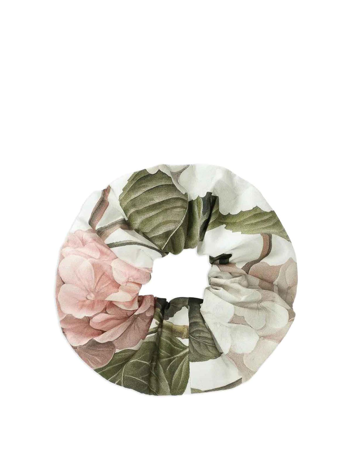 Elastico con stampa ortensia