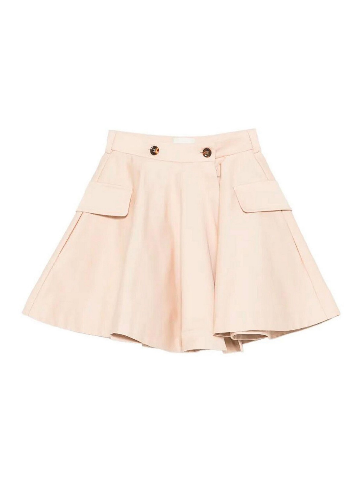 Gonna rotonda in gabardine pesante