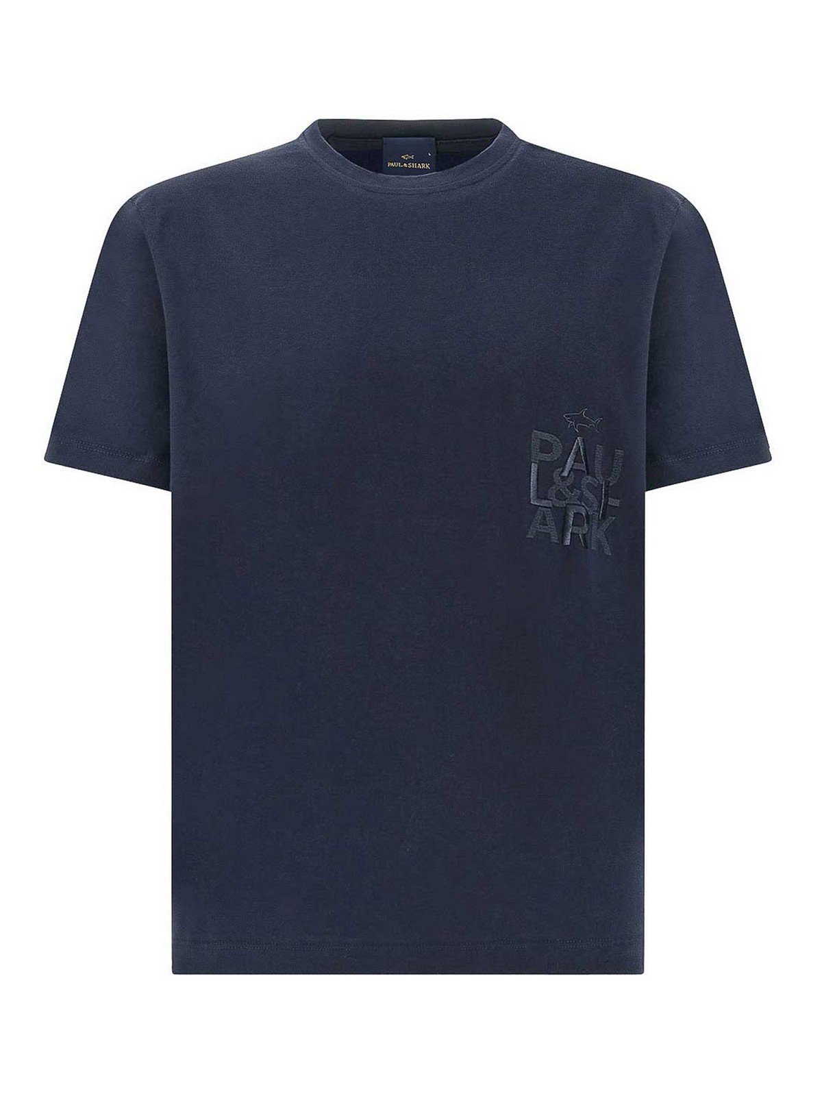T-shirt in jersey di cotone con ricamo audace