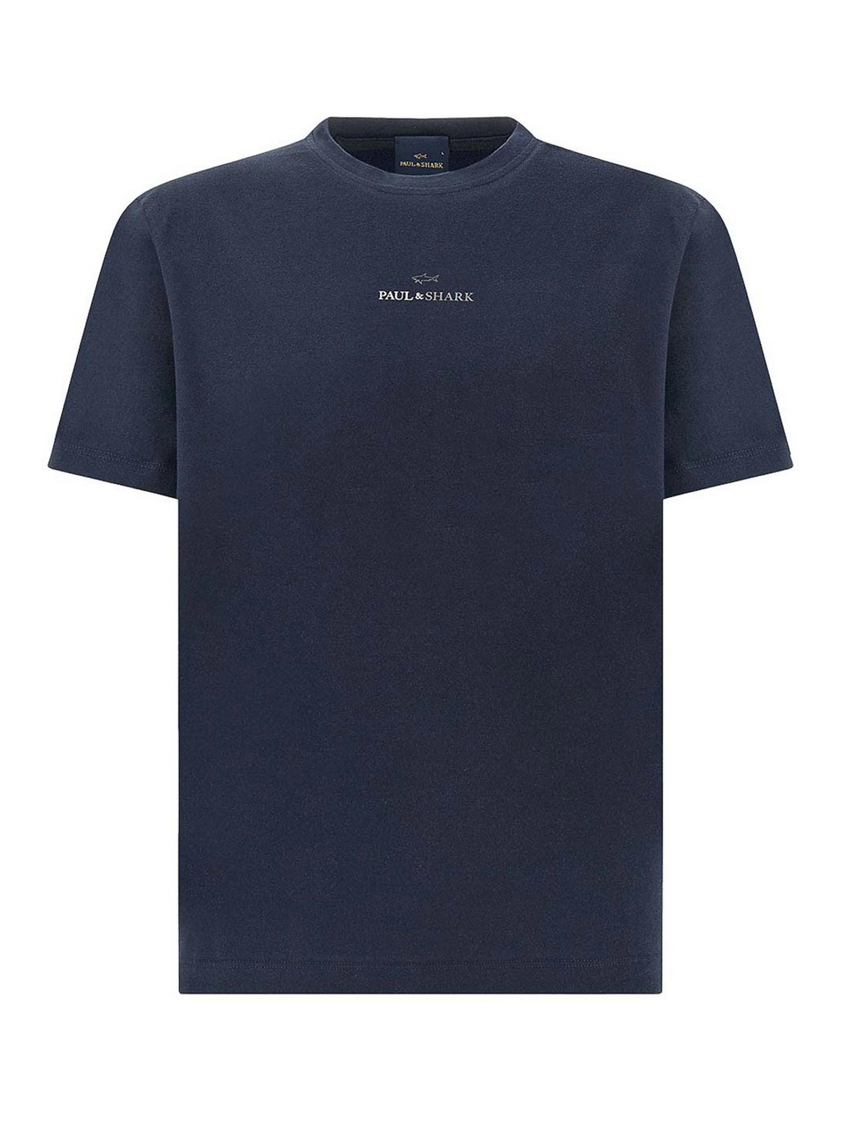 T-shirt in jersey di cotone con stampa logo
