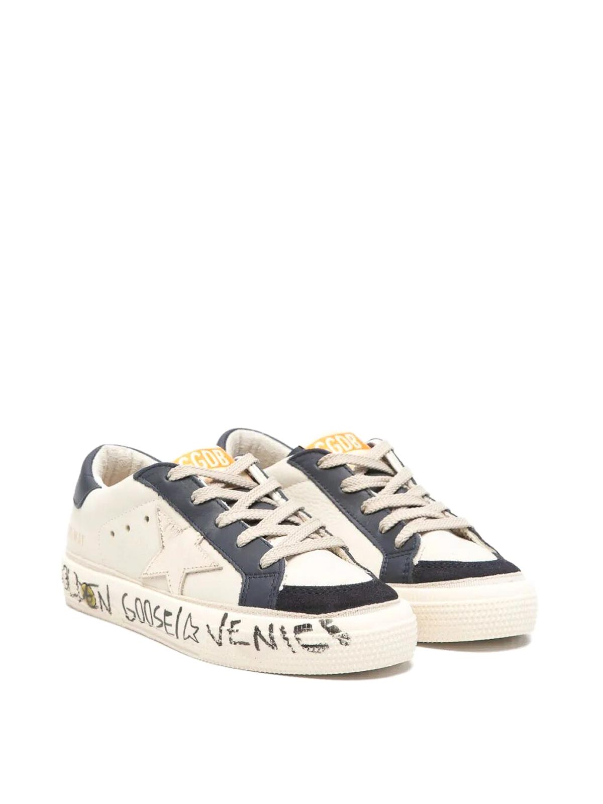Sneakers May In Pelle Bicolore