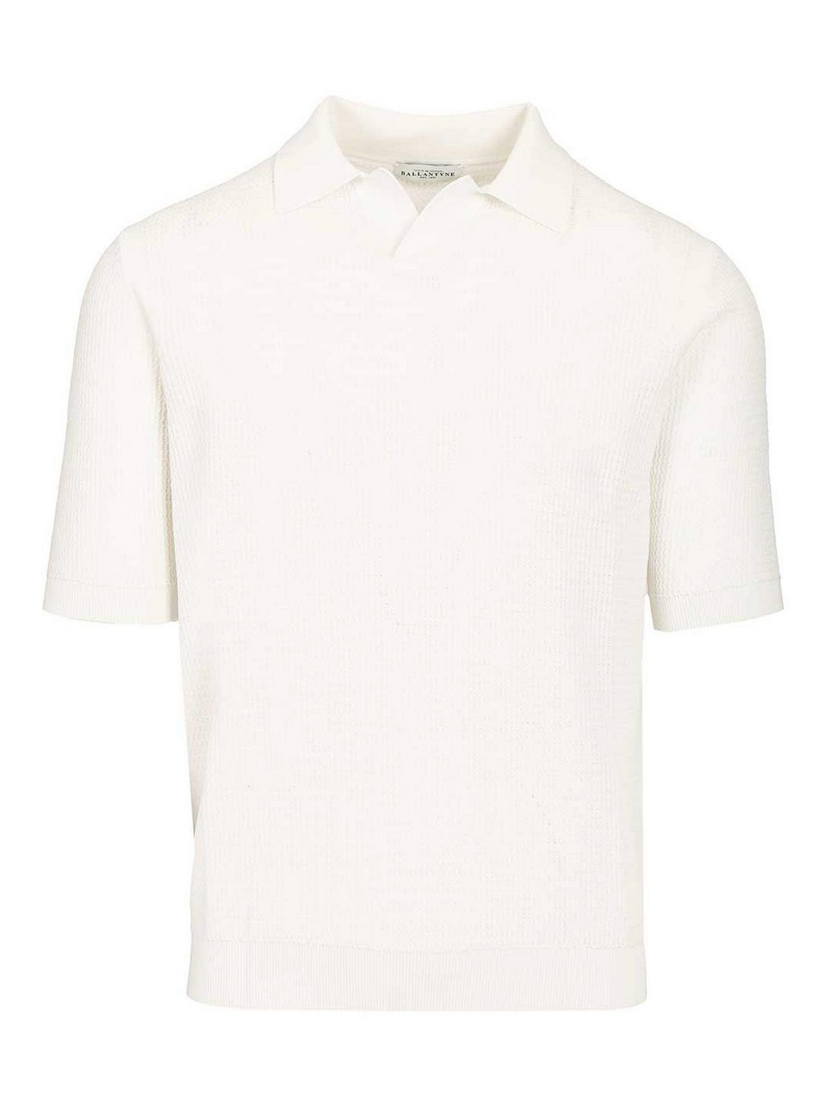 Ballantyne Polo con motivo waffle