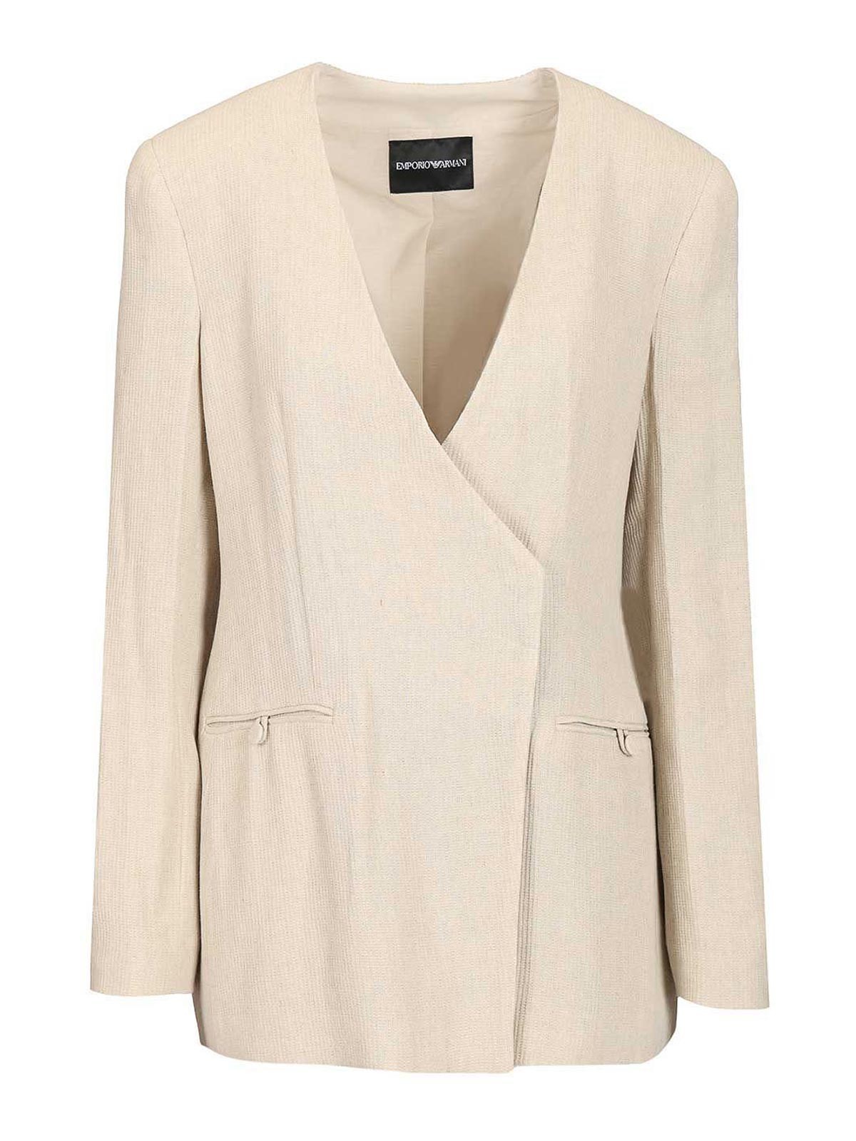 Emporio Armani Blazer in Misto Lino