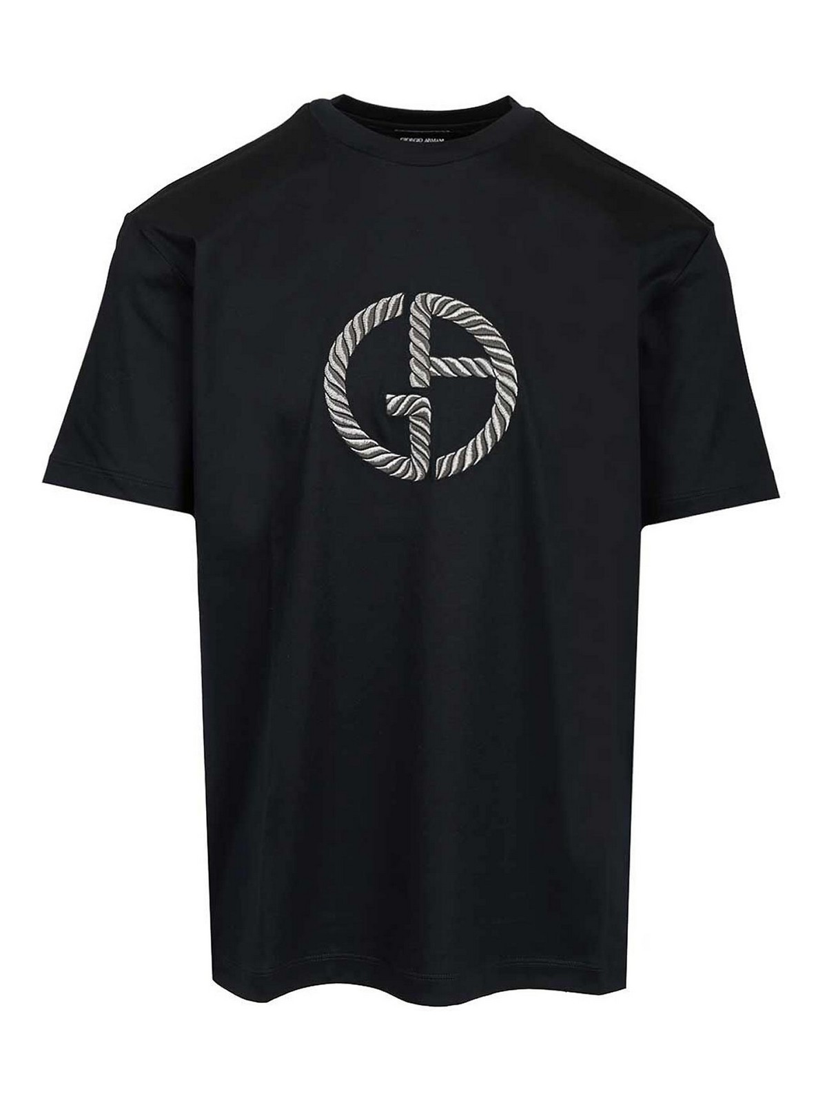 T-shirt con logo ricamato
