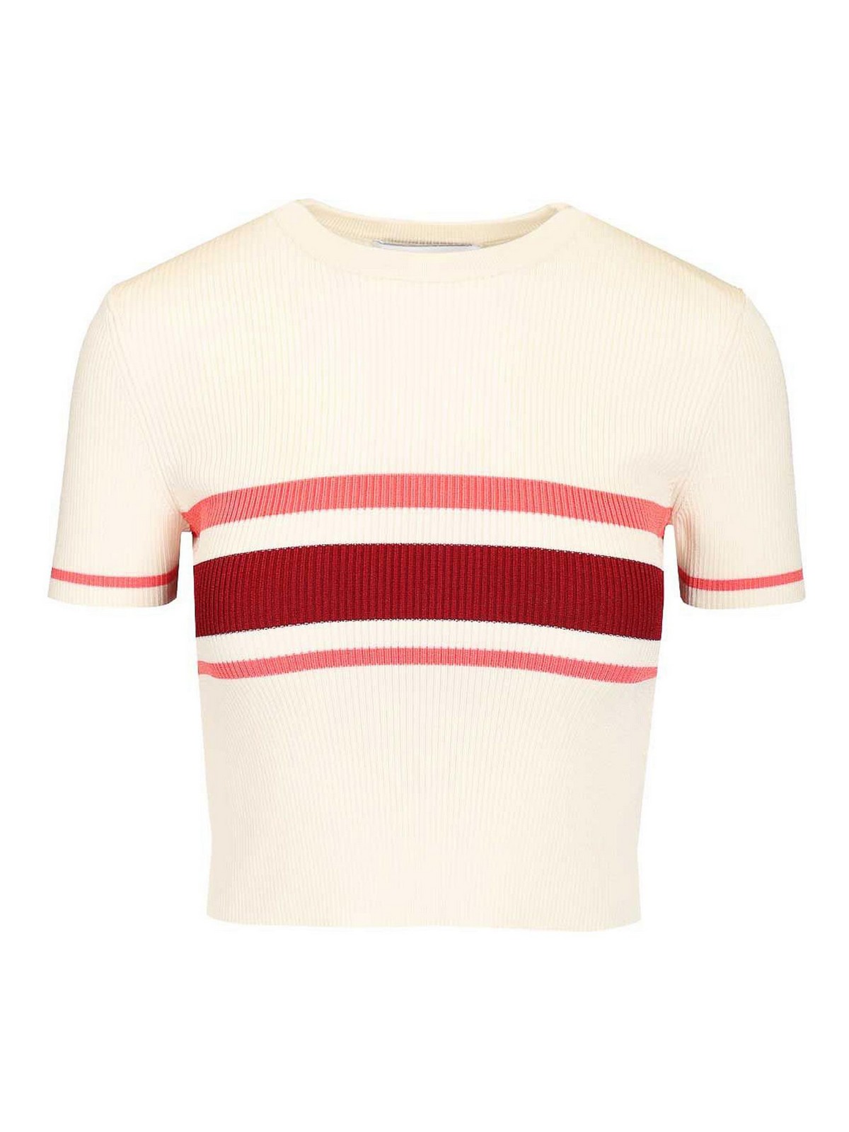 Self-portrait Knit Top In White