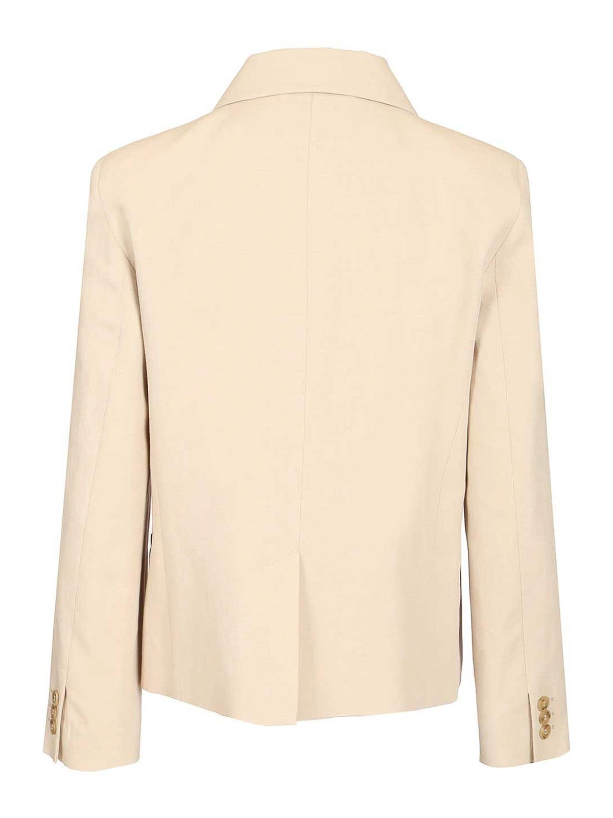 Weekend Max Mara Double-breasted Blazer In White