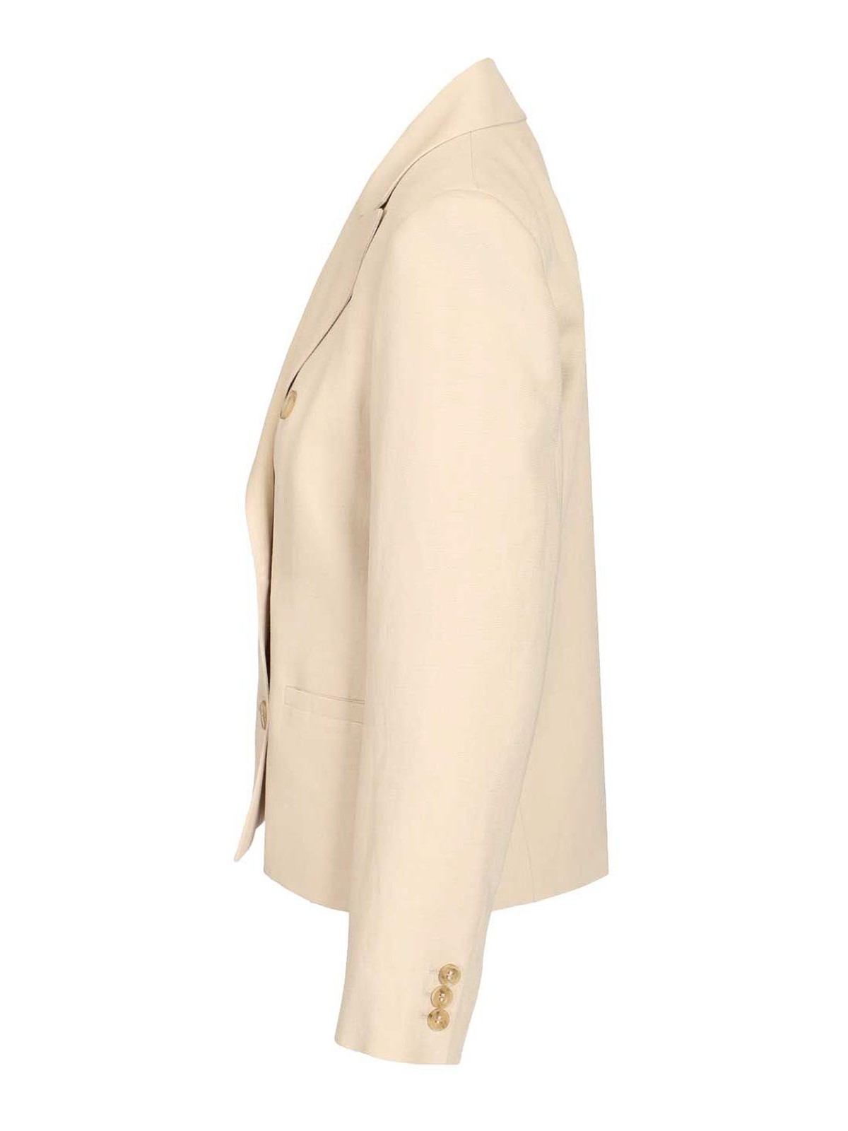 Weekend Max Mara Double-breasted Blazer In White