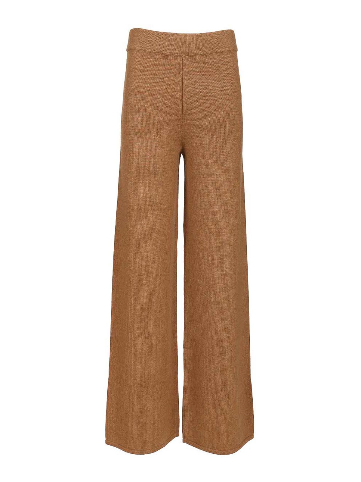 Max Mara Knit Trousers In Sand
