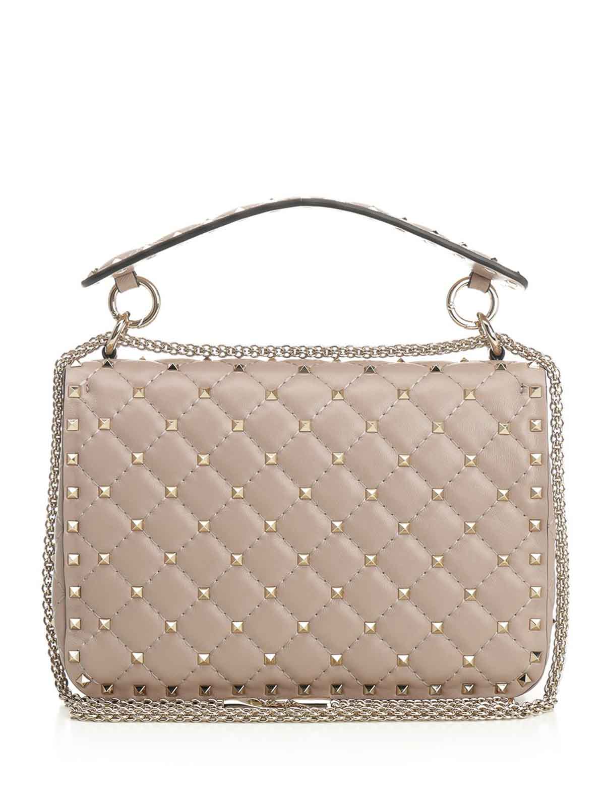 ヴァレンティのロックスタッズ スパイク クロスボディポシェットバッグ 関税負担なし☆VALENTINO ロックスタッズ クロスボディバッグ