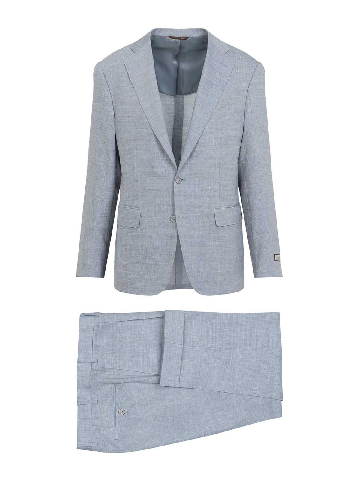 Canali Vestito In Lino E Lana