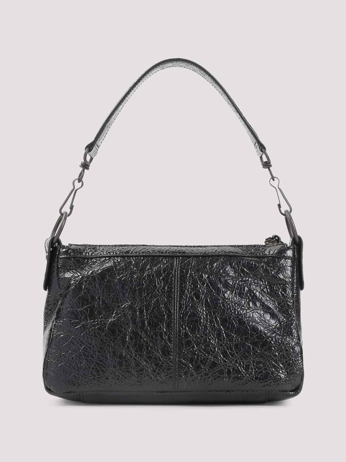 Balenciaga Le City Moto Shoulder Bag - Black|8661222ABEK1000
