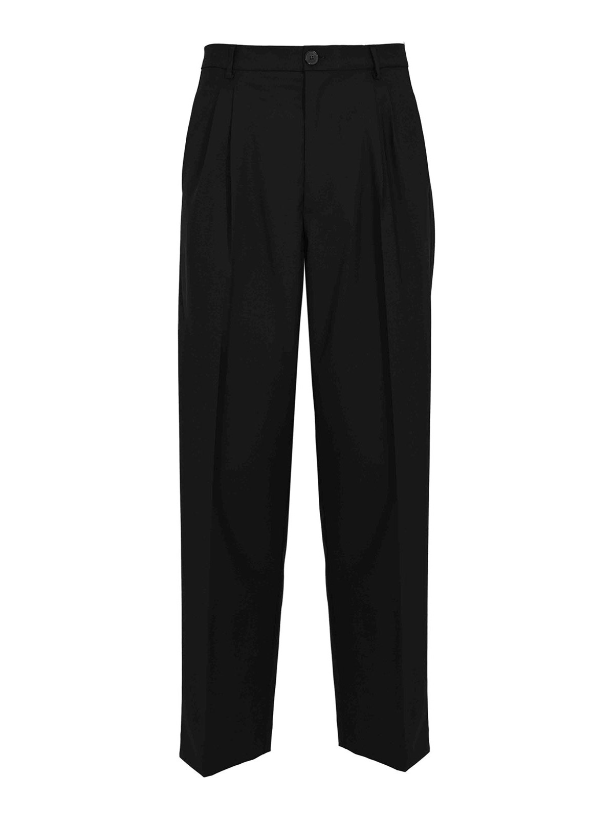 Amaranto Pantalone Con Pinces Nero