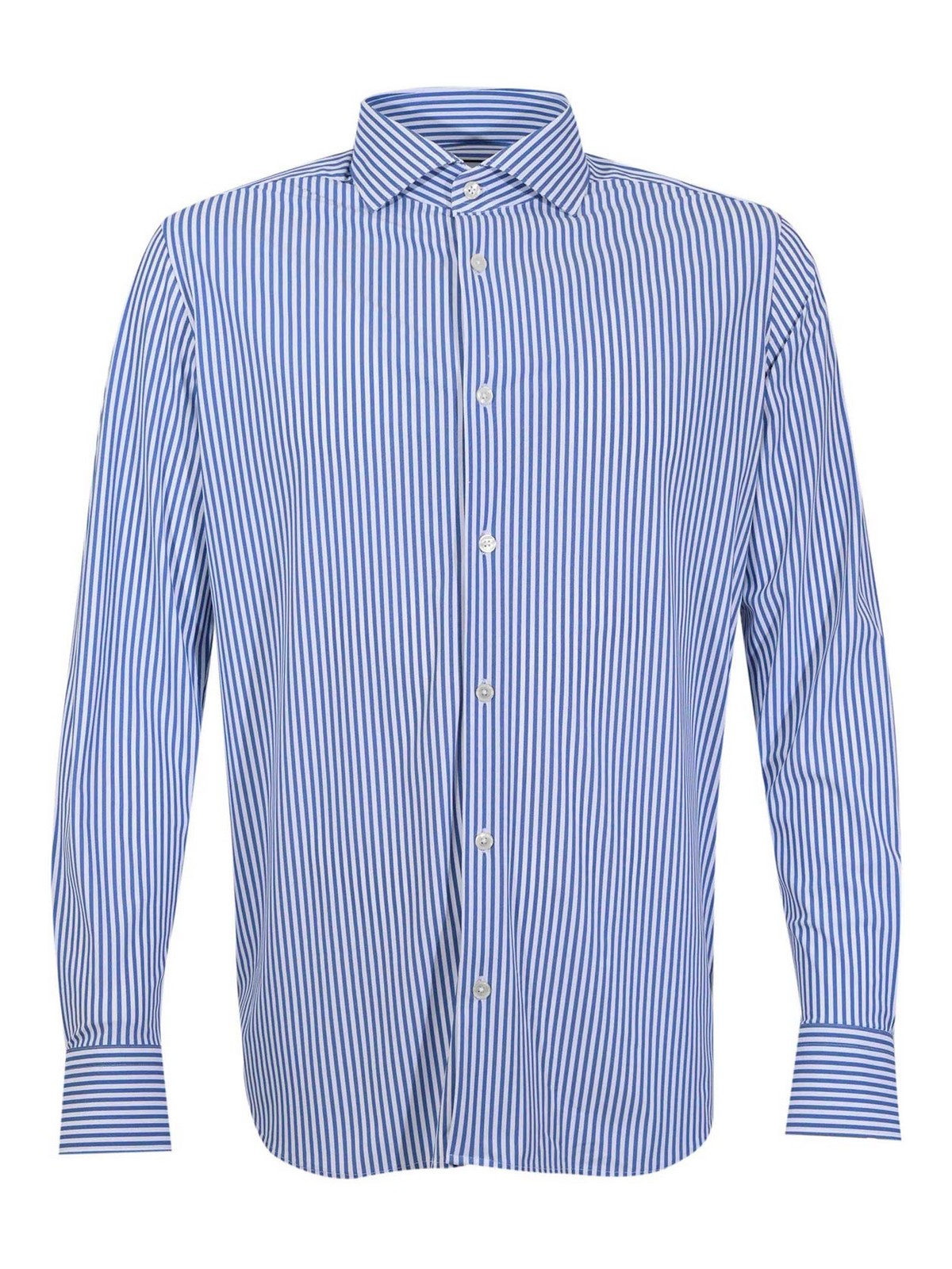 Camicia Bacchettata In Tessuto Stretch