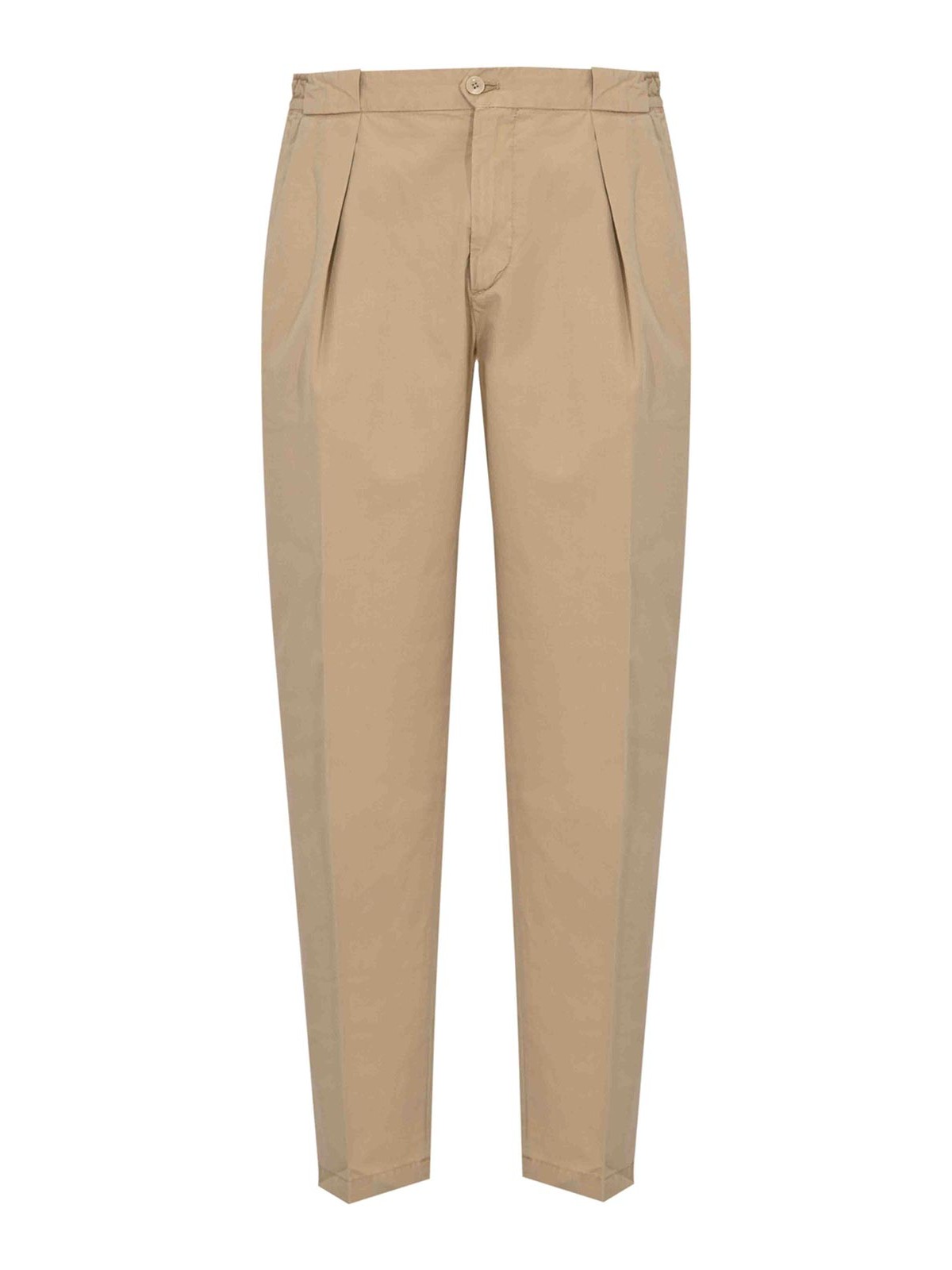 Pantalone Con Pinces Portobello In Bull