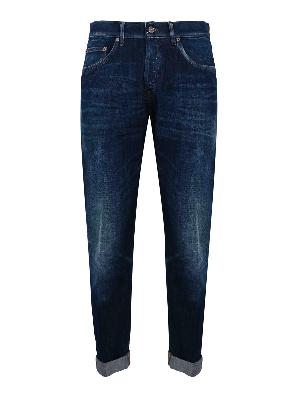 Jeans Straight Icon In Denim Di Cotone