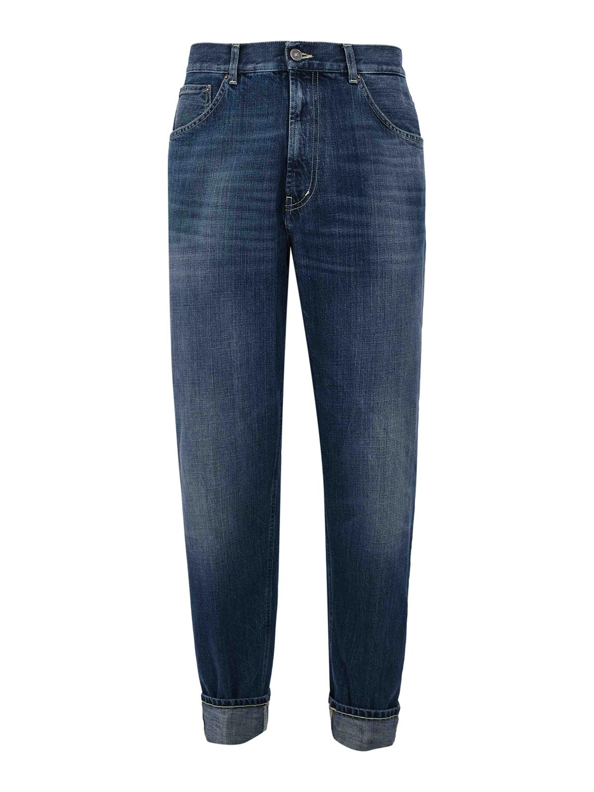 Jeans Loose Paco In Denim Fisso