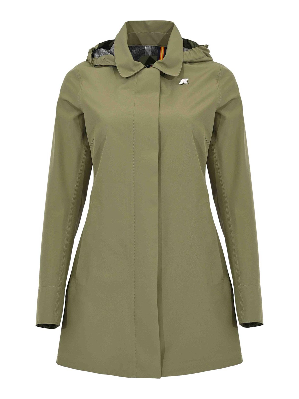 K-way Mathy Bonded Jersey Green Lichen Jacket