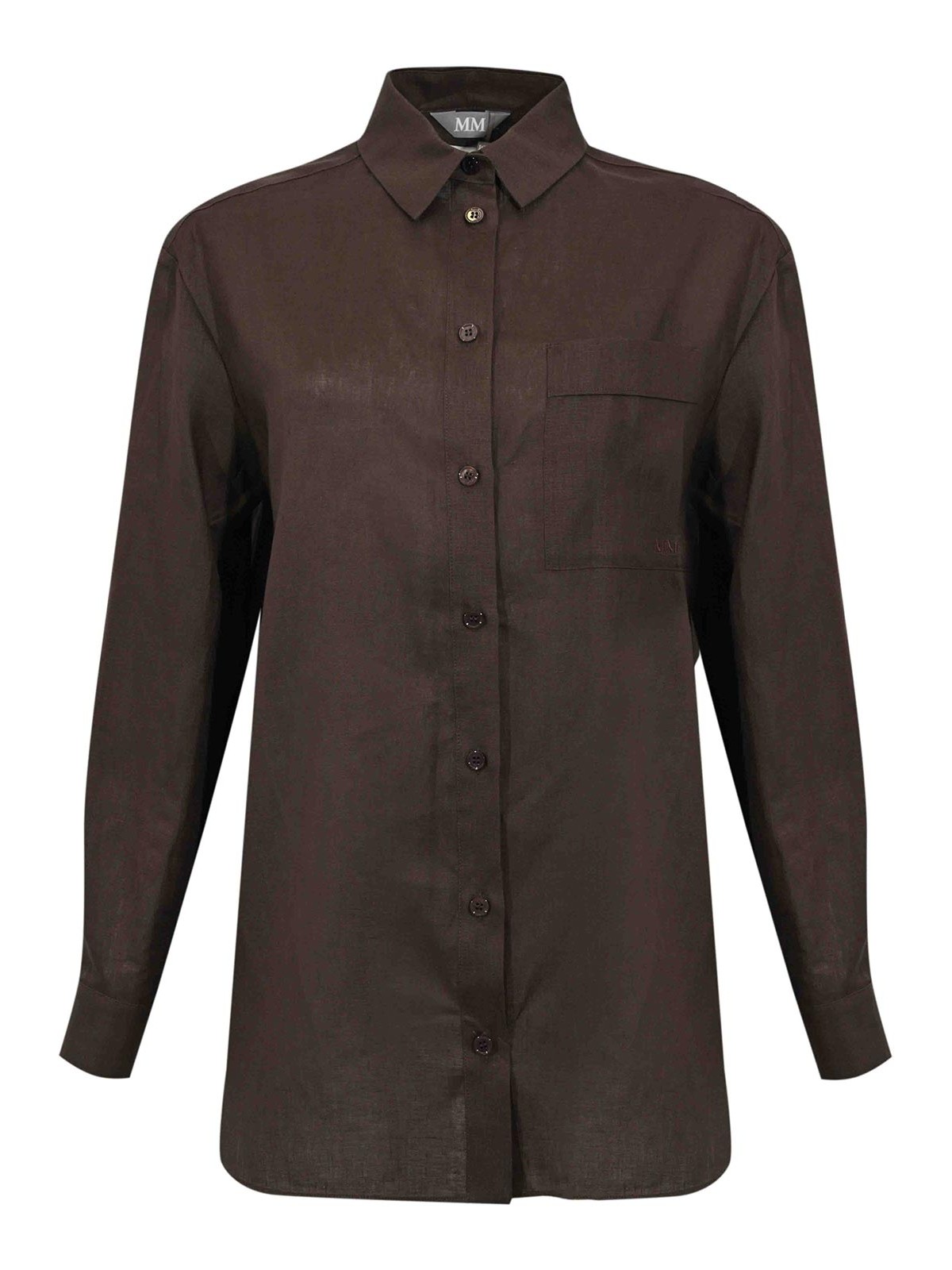 Camicia Mmlfilo In Lino Testa Di Moro