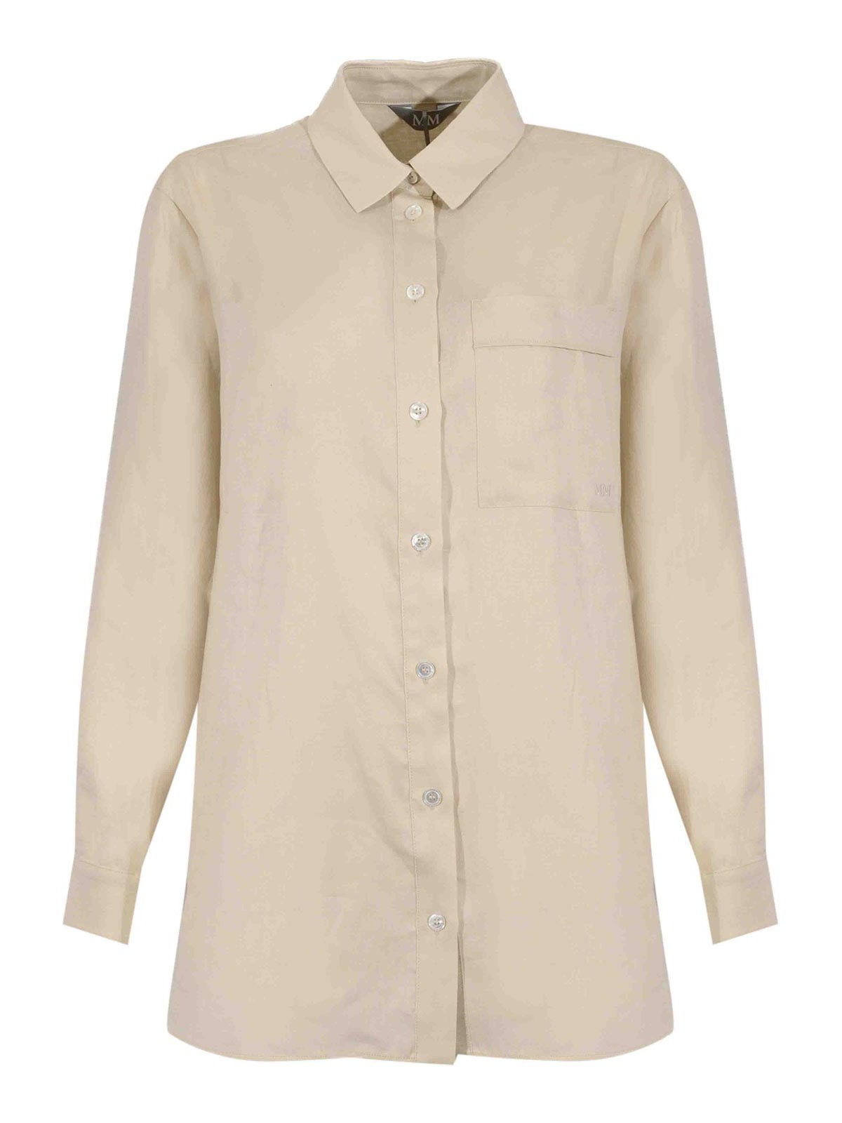 Camicia Mmlfilo In Lino Latte