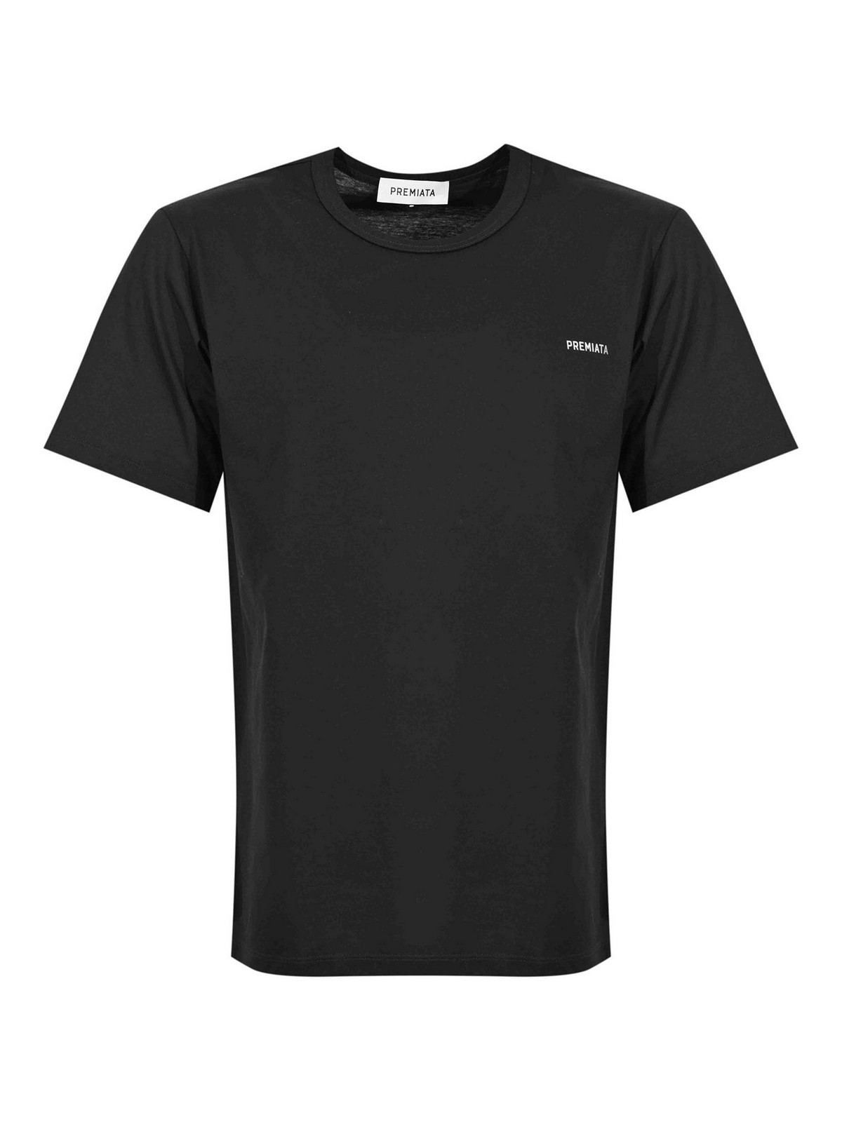 T-Shirt In Jersey Con Logo Black