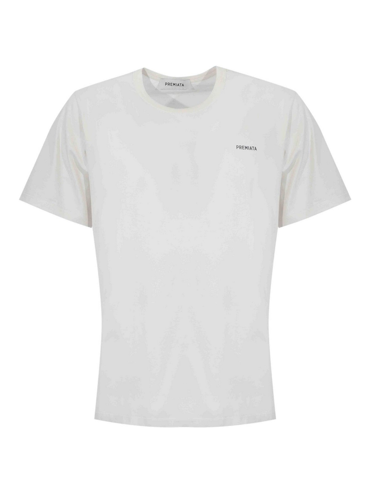 T-Shirt In Jersey Con Logo White