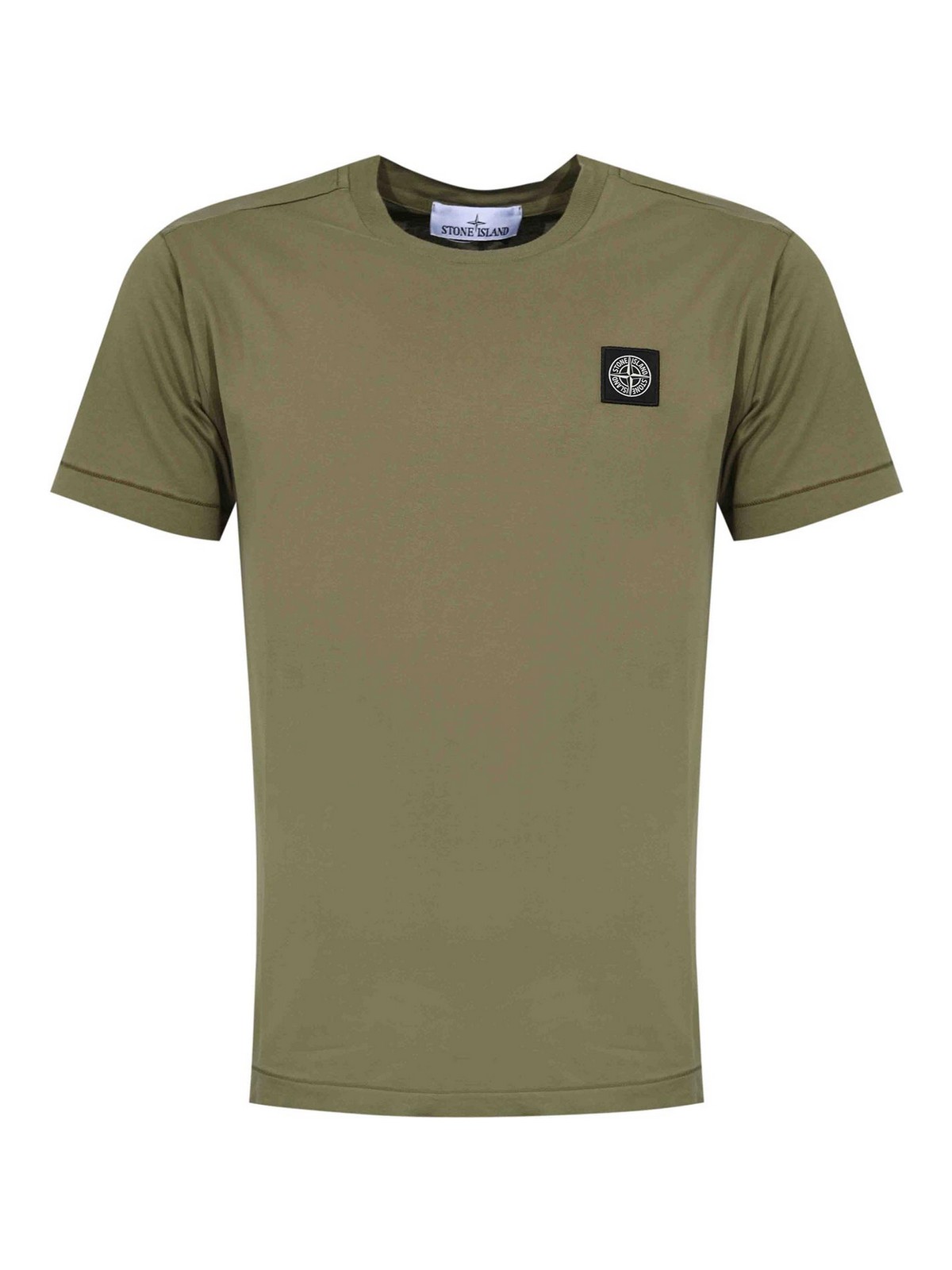 T-Shirt 2100027 In Cotone Military Green