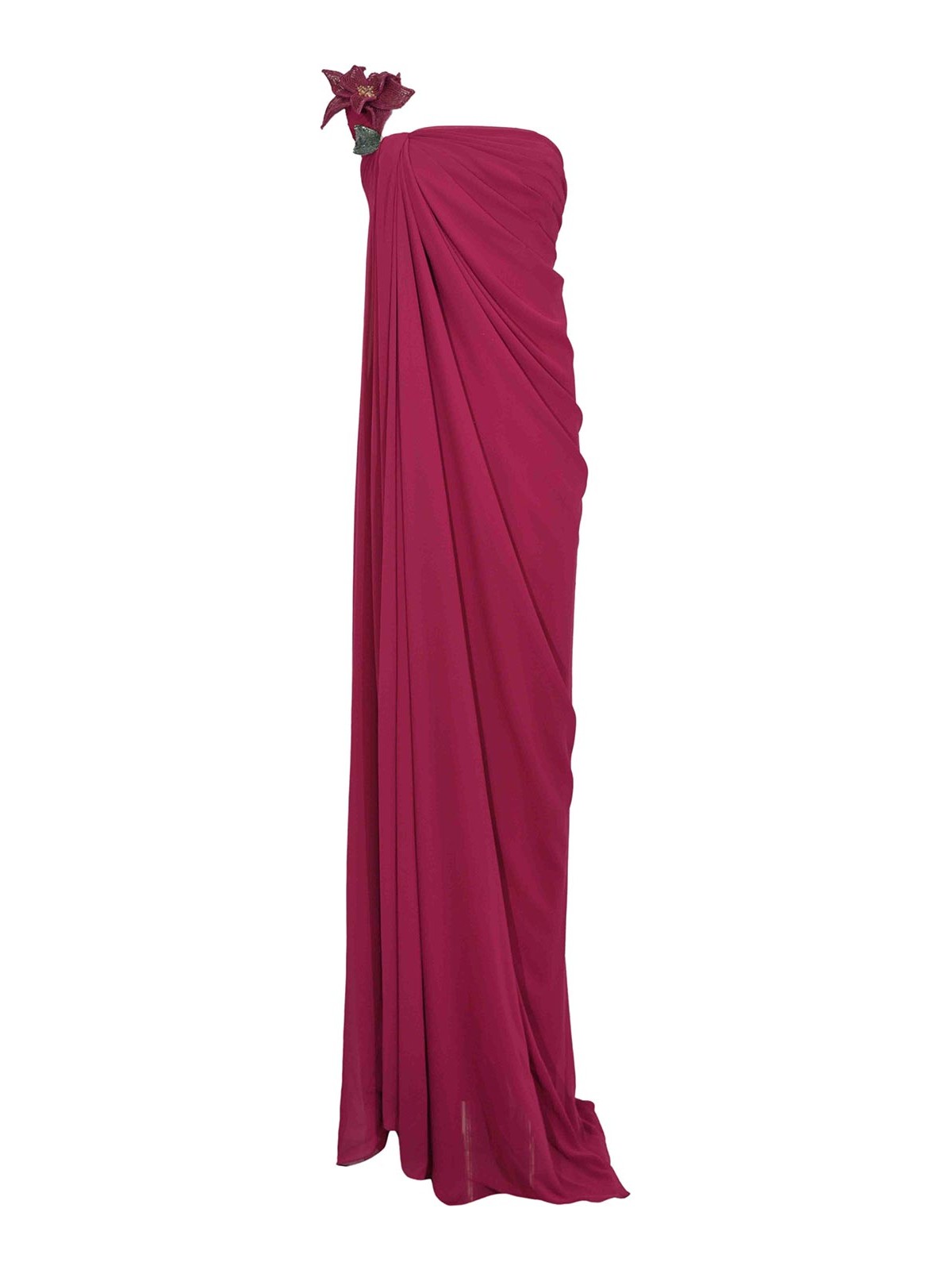 Vestito Lungo Betina 99036 In Crepe E Chiffon