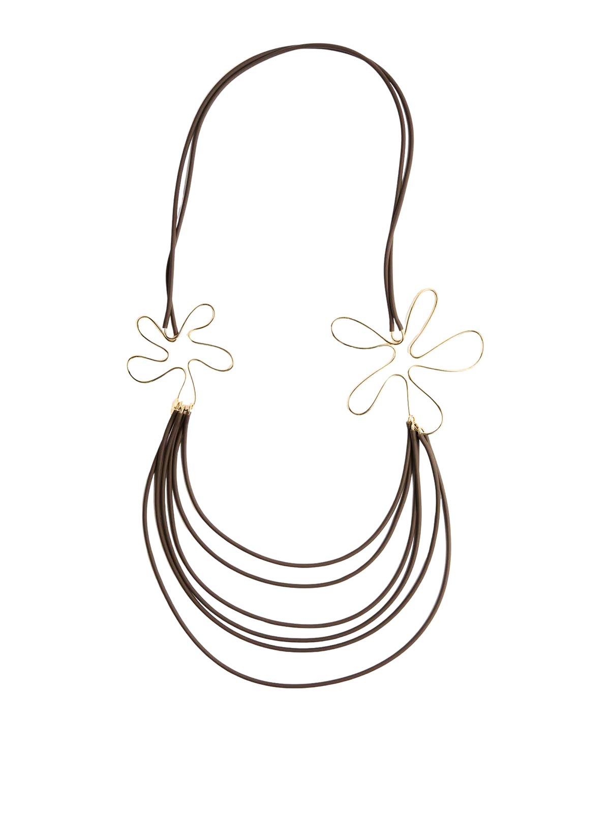 Collana Lunga Lidia In Caucci E Metallo