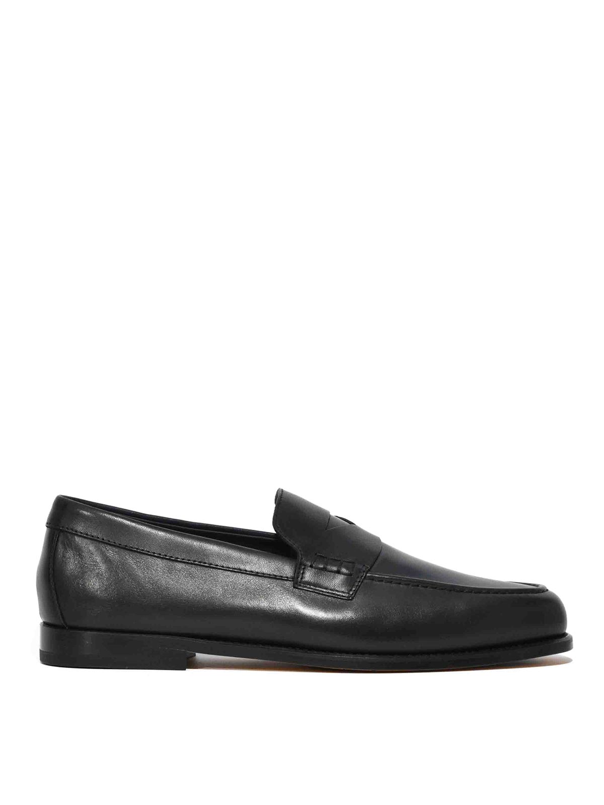 Doucal's Mocassino Penny In Pelle Blu