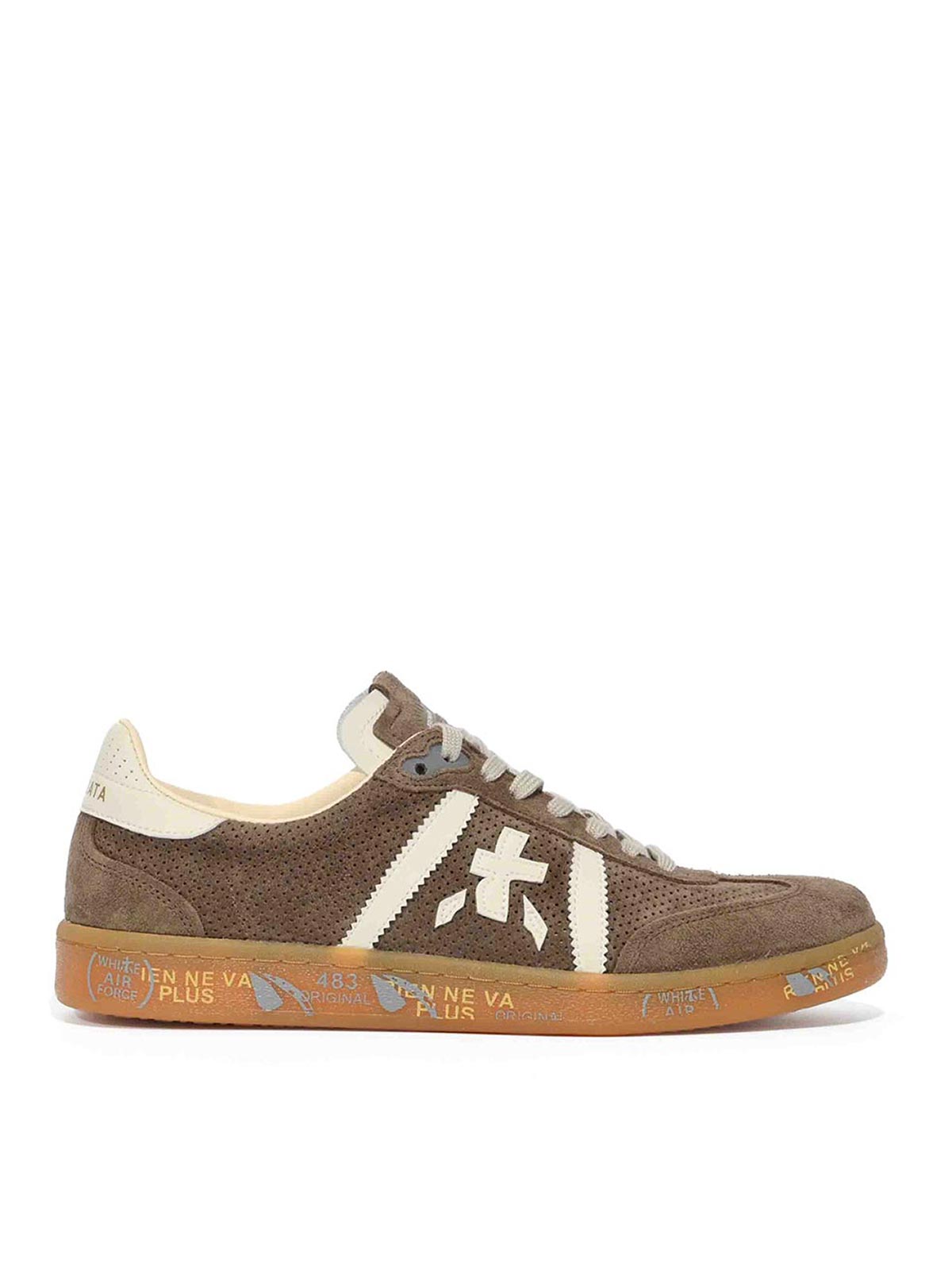 Sneakers Bonnie In Suede Traforato E Pelle