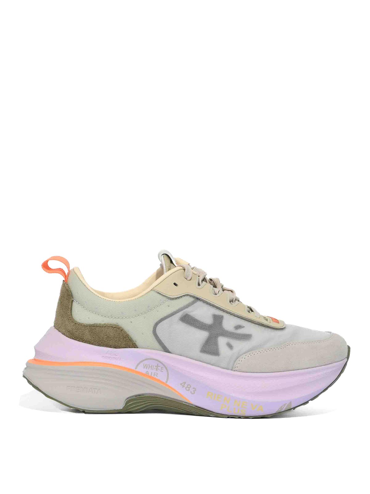 Sneakers Hill 7857 In Suede E Mesh