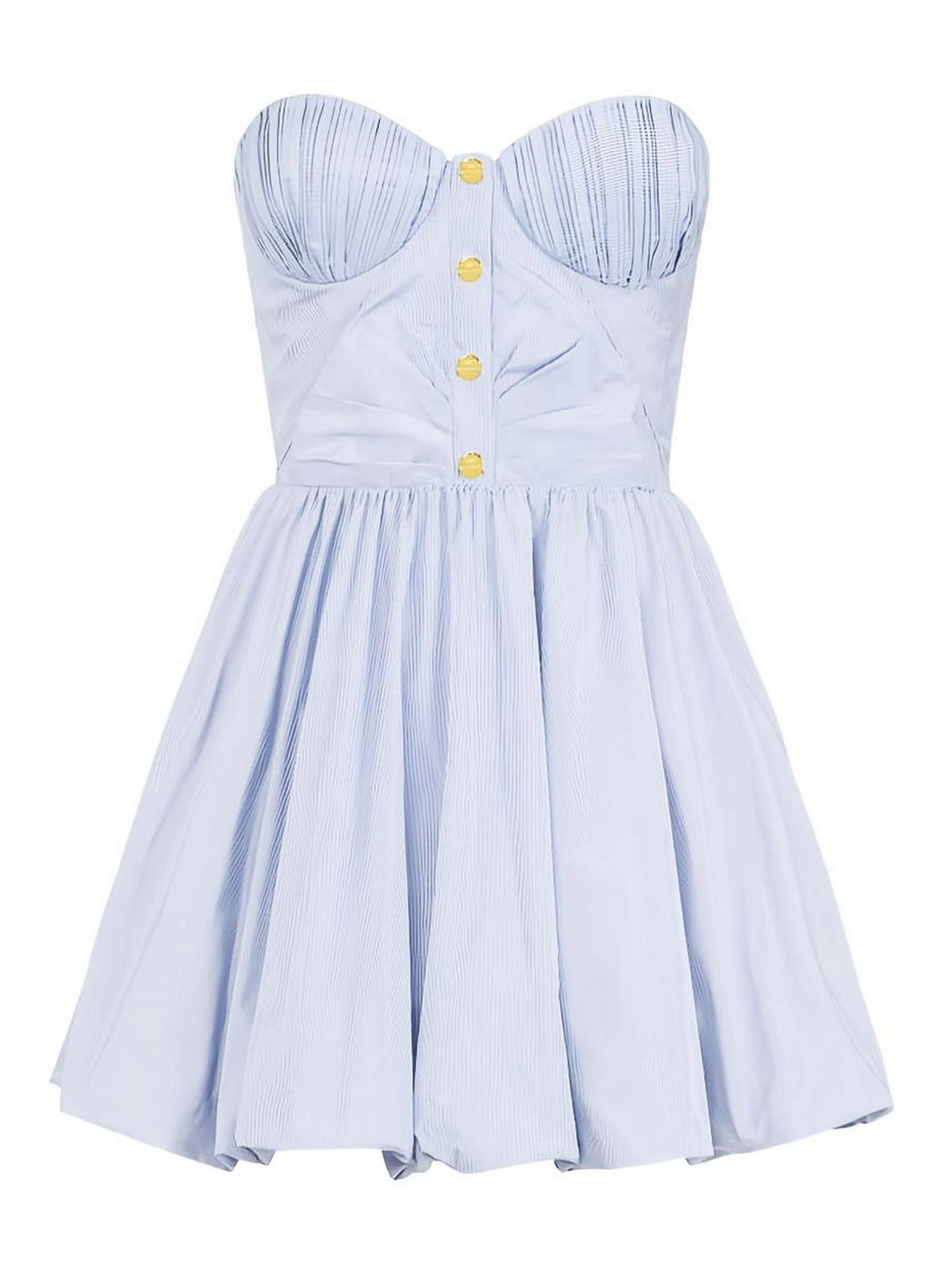 Elisabetta Franchi Short Striped Dress - Blue|AB95162E219OXFORD
