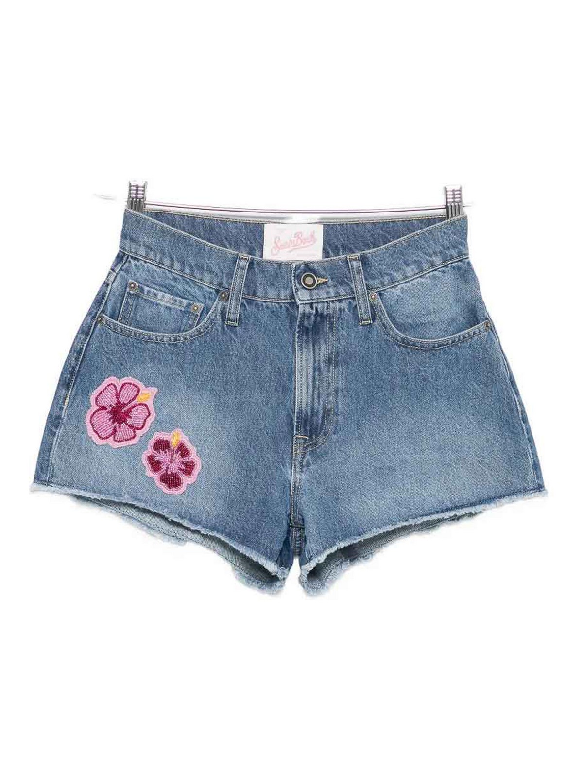 Shorts Musa Denim Hibiscus