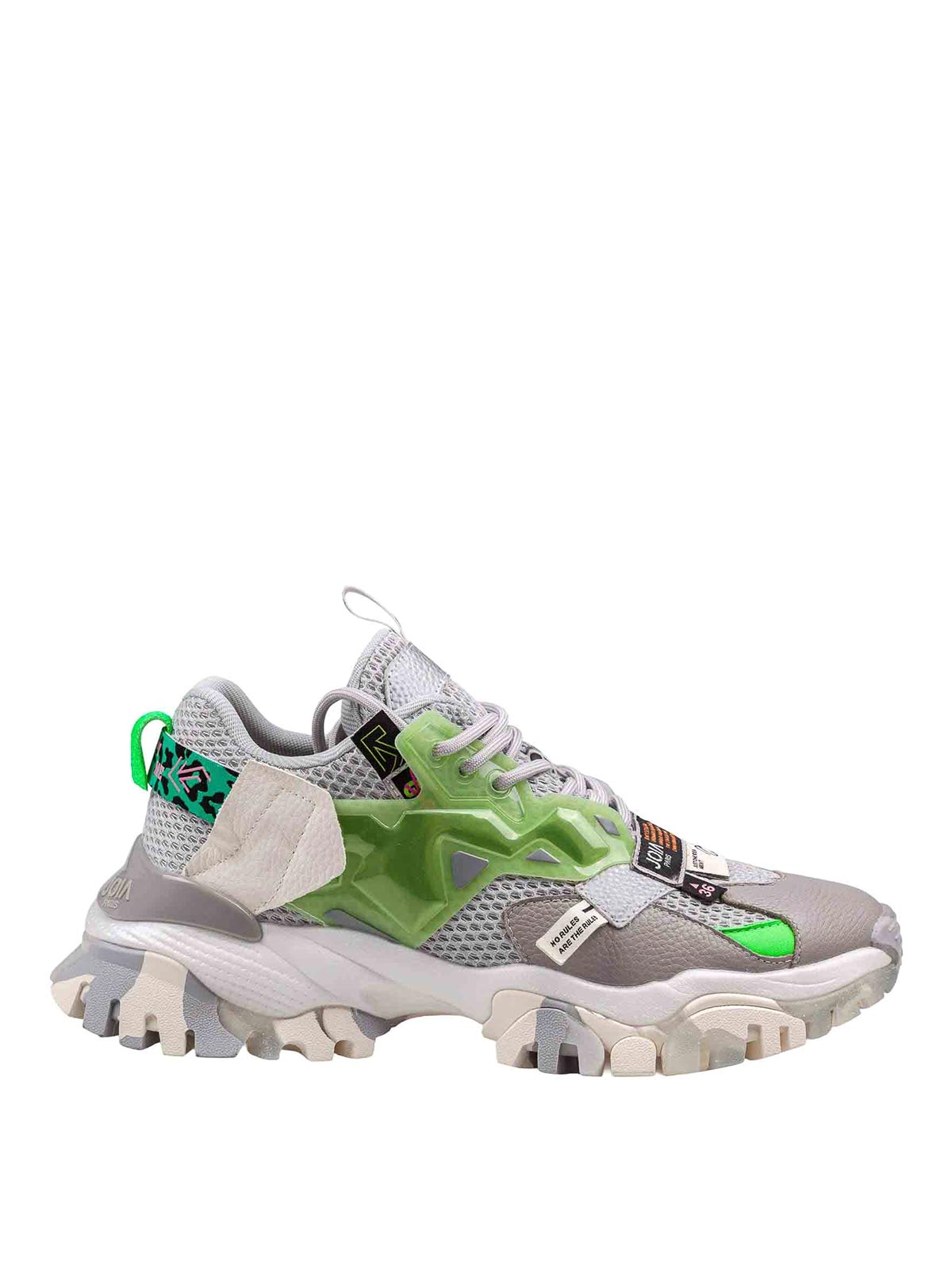 Sneaker in mix di materiali