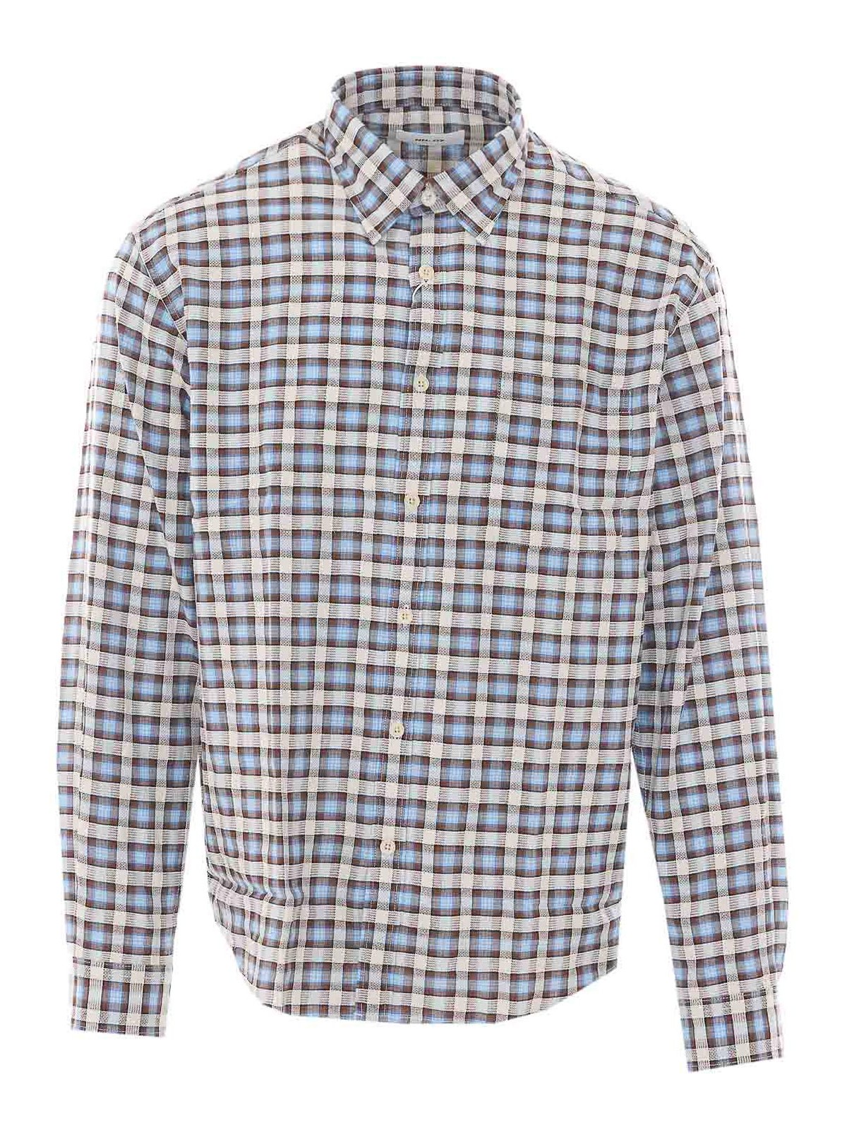 Camicia Deon Marrone E Azzurra