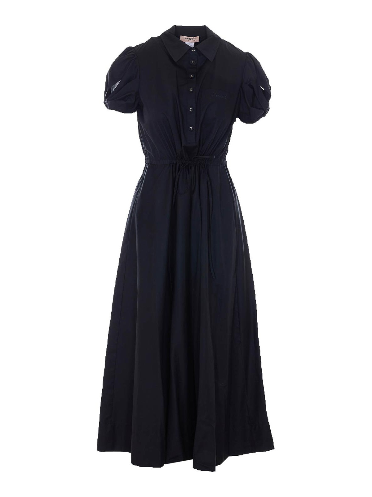 Twinset Vestito Chemisier Nero