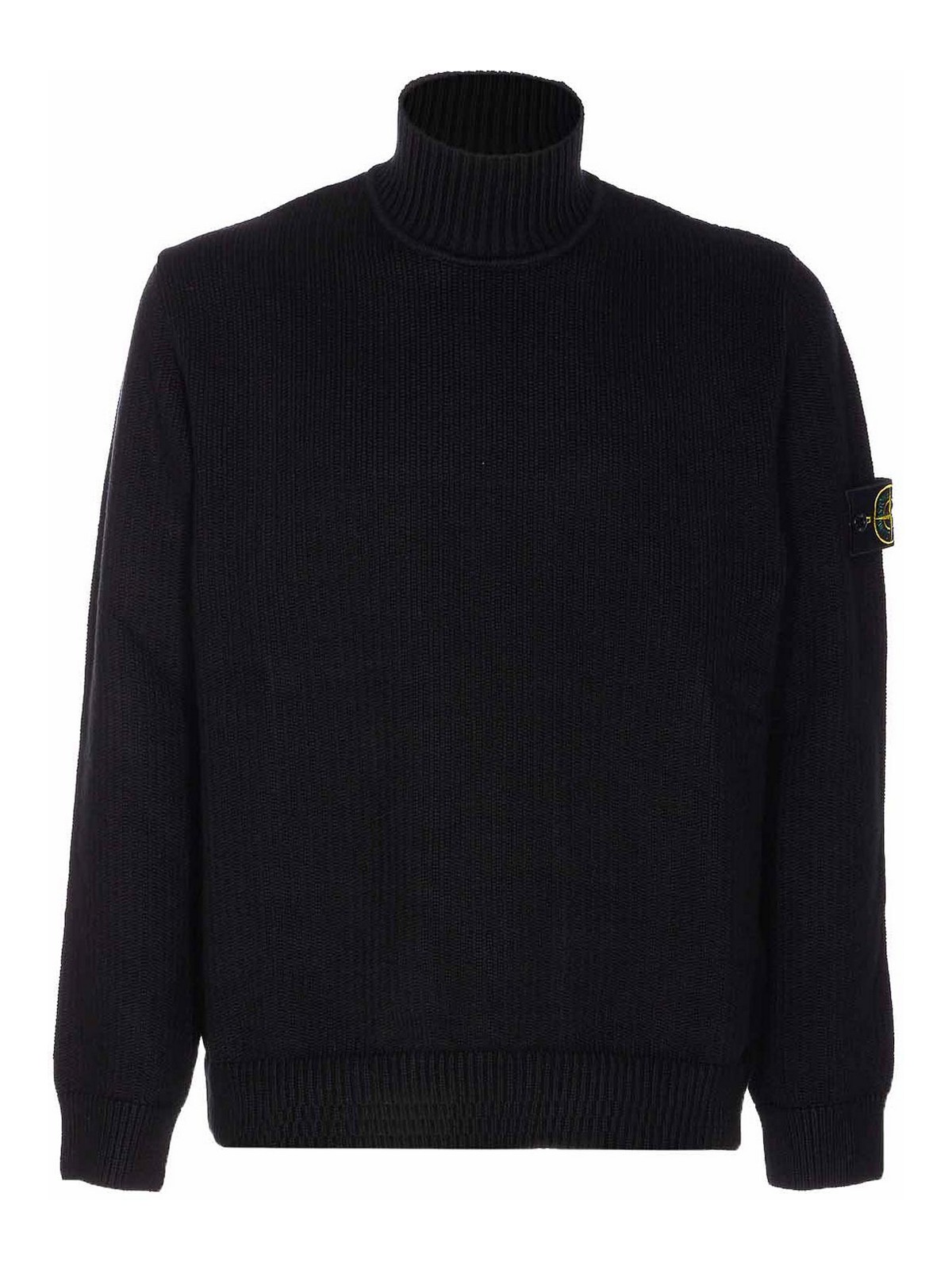 Stone Island Pull Col Rond - Noir