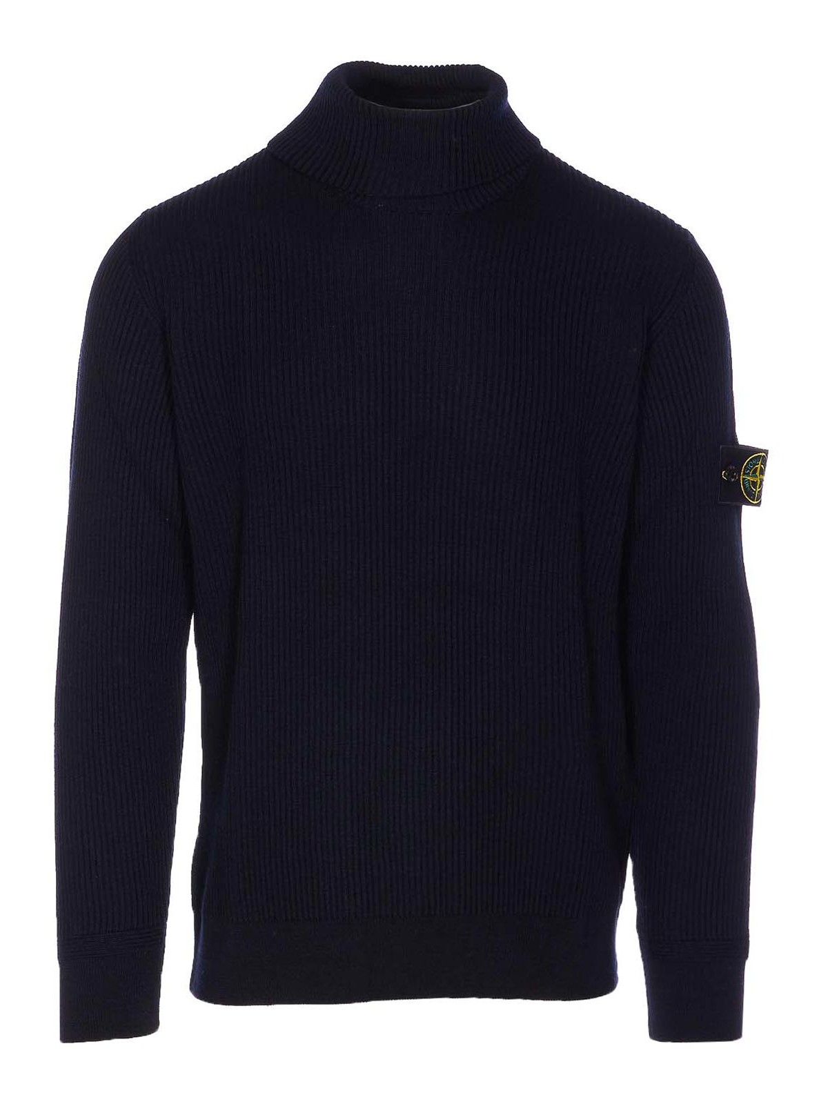 Stone Island Pull Col Rond - Bleu