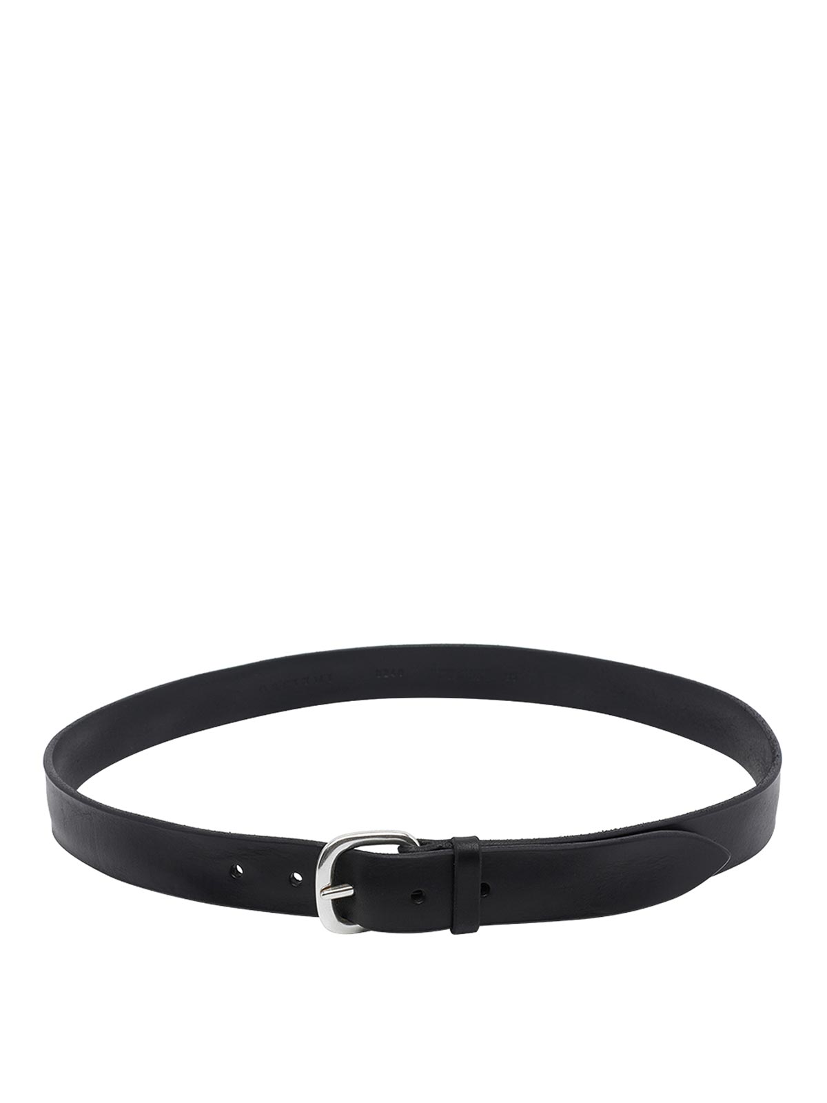 Orciani Cintura morbida in toro nero