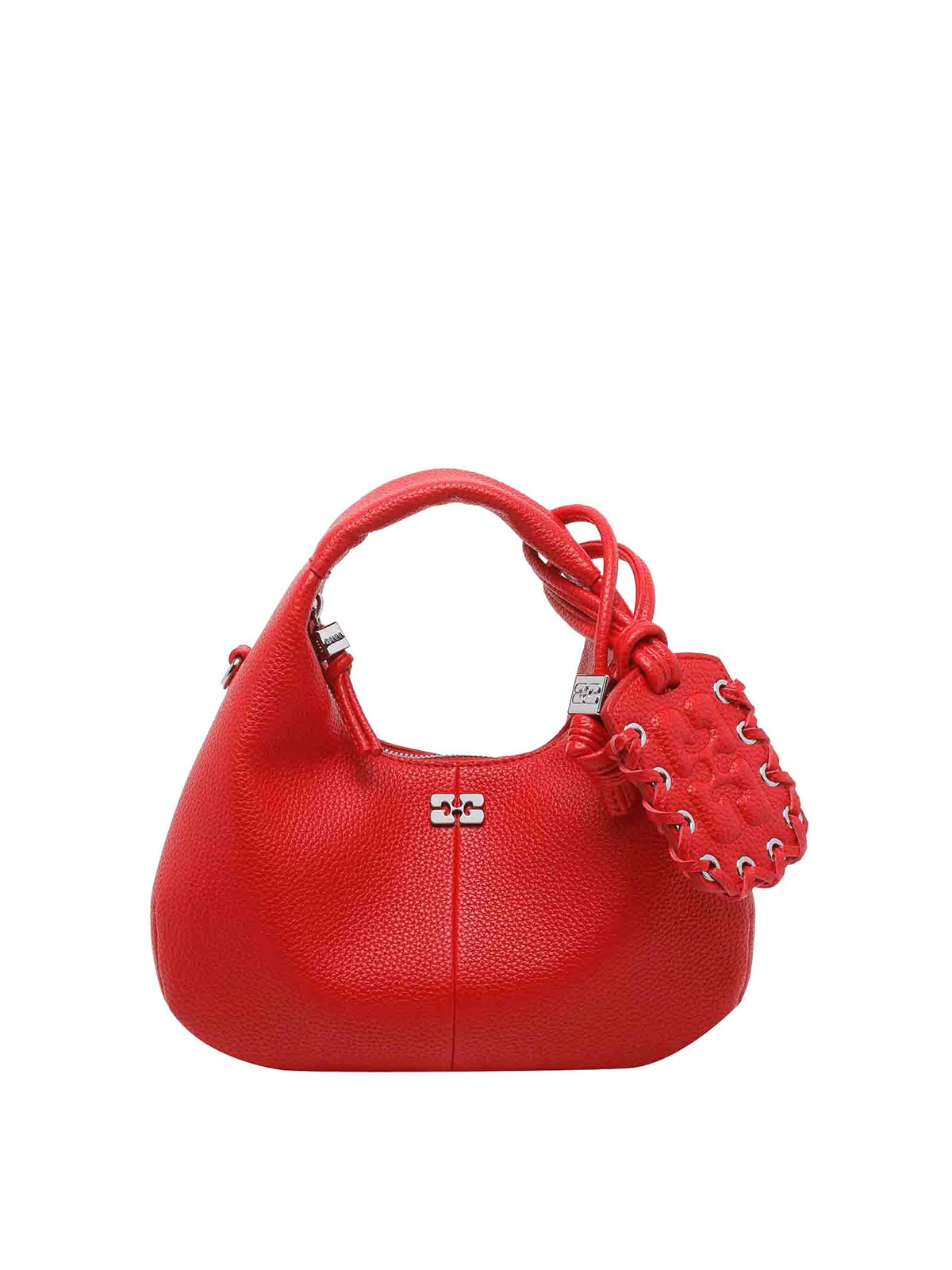 Ganni Mini borsa hobo rossa