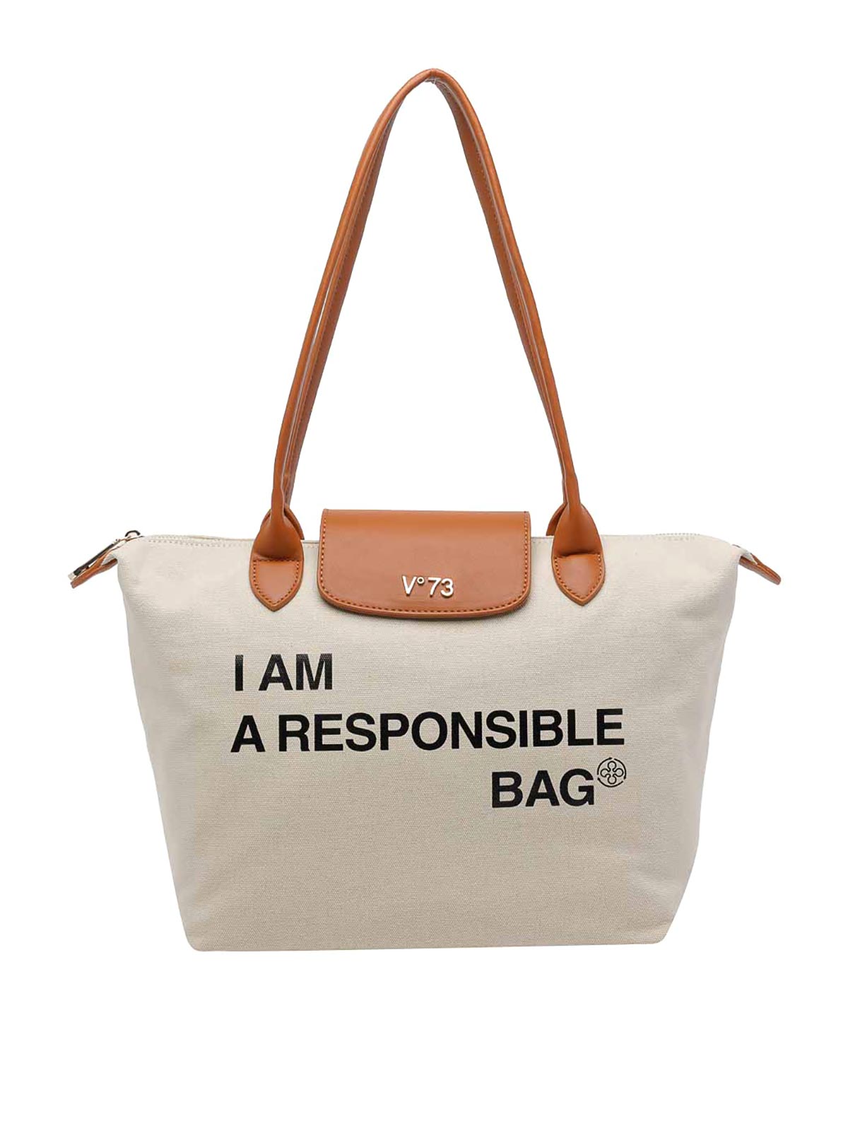 Borsa tote responsabile bianca