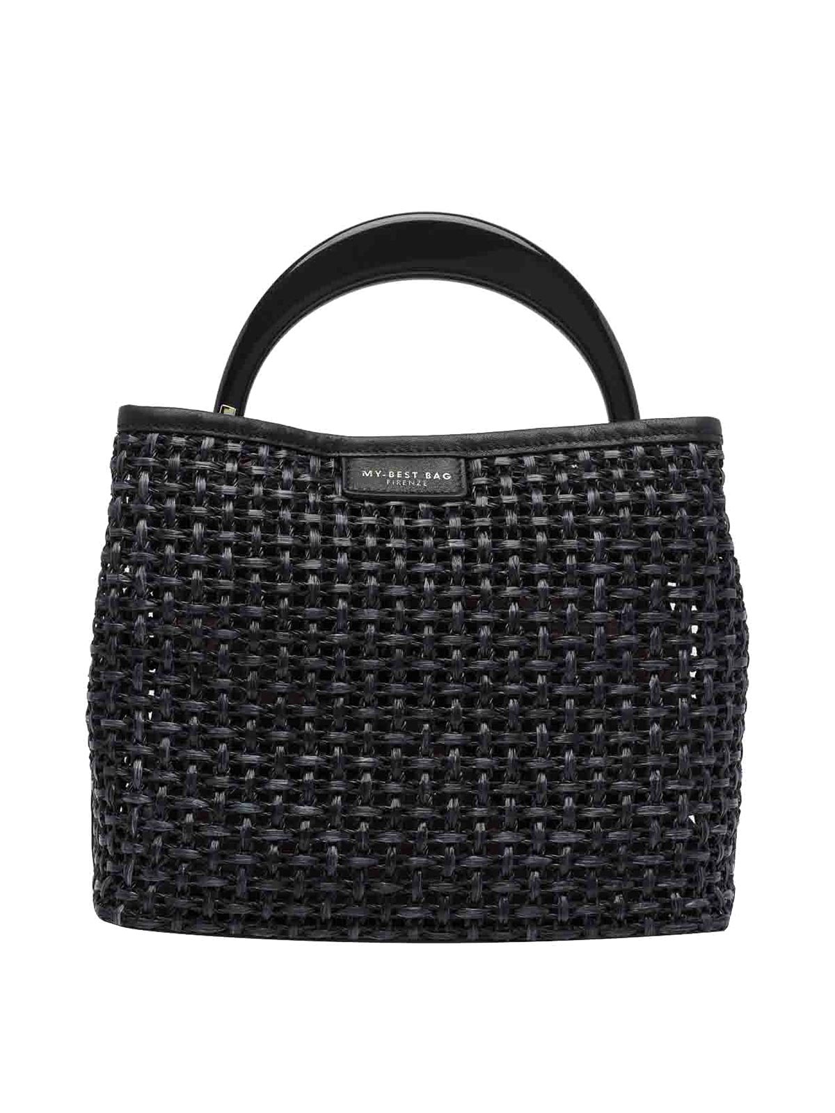 My Best Bag Borsa in rafia nera