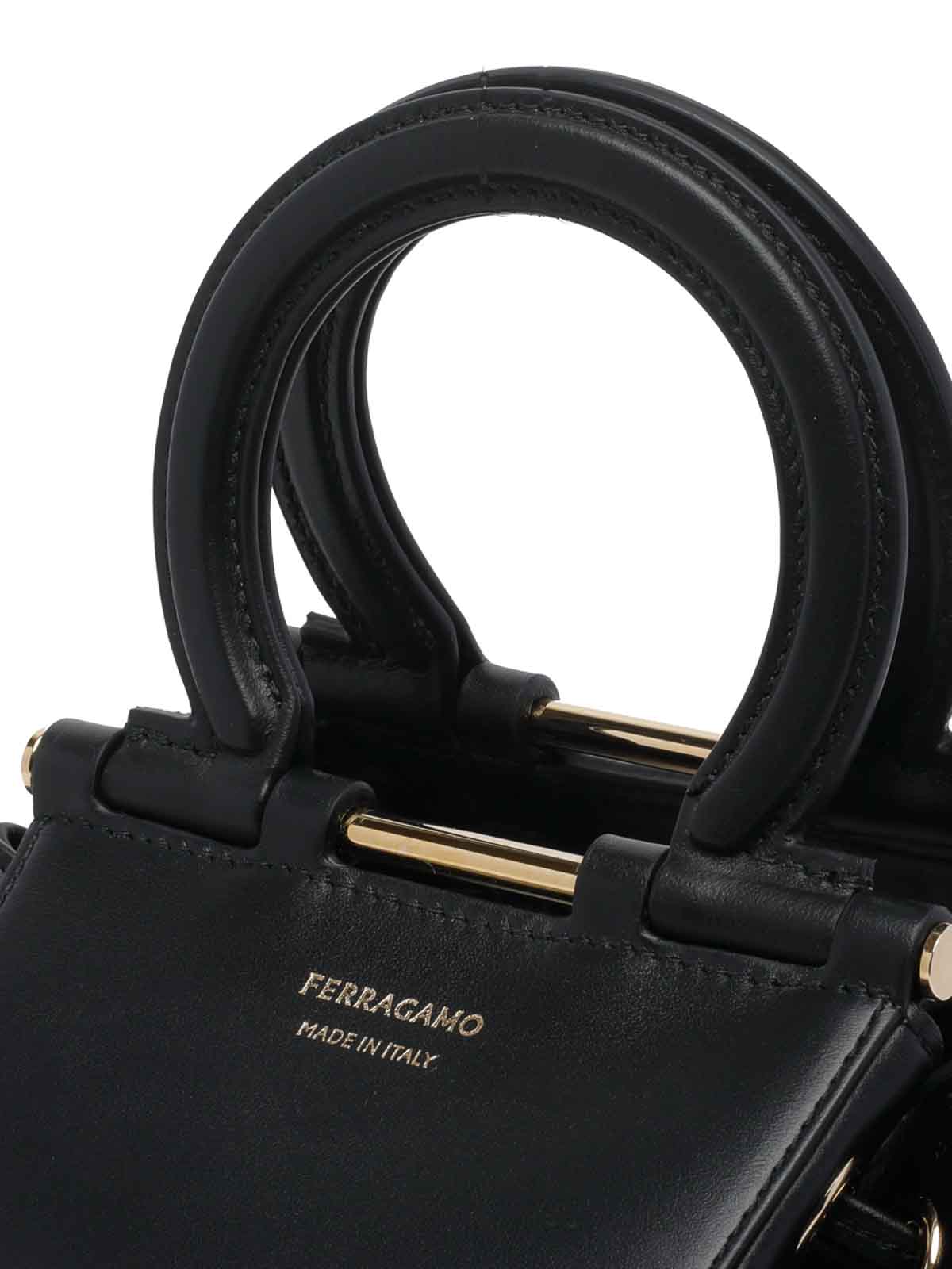 Salvatore Ferragamo Gancio Crossbody Bag - Black|79069921A594NERO