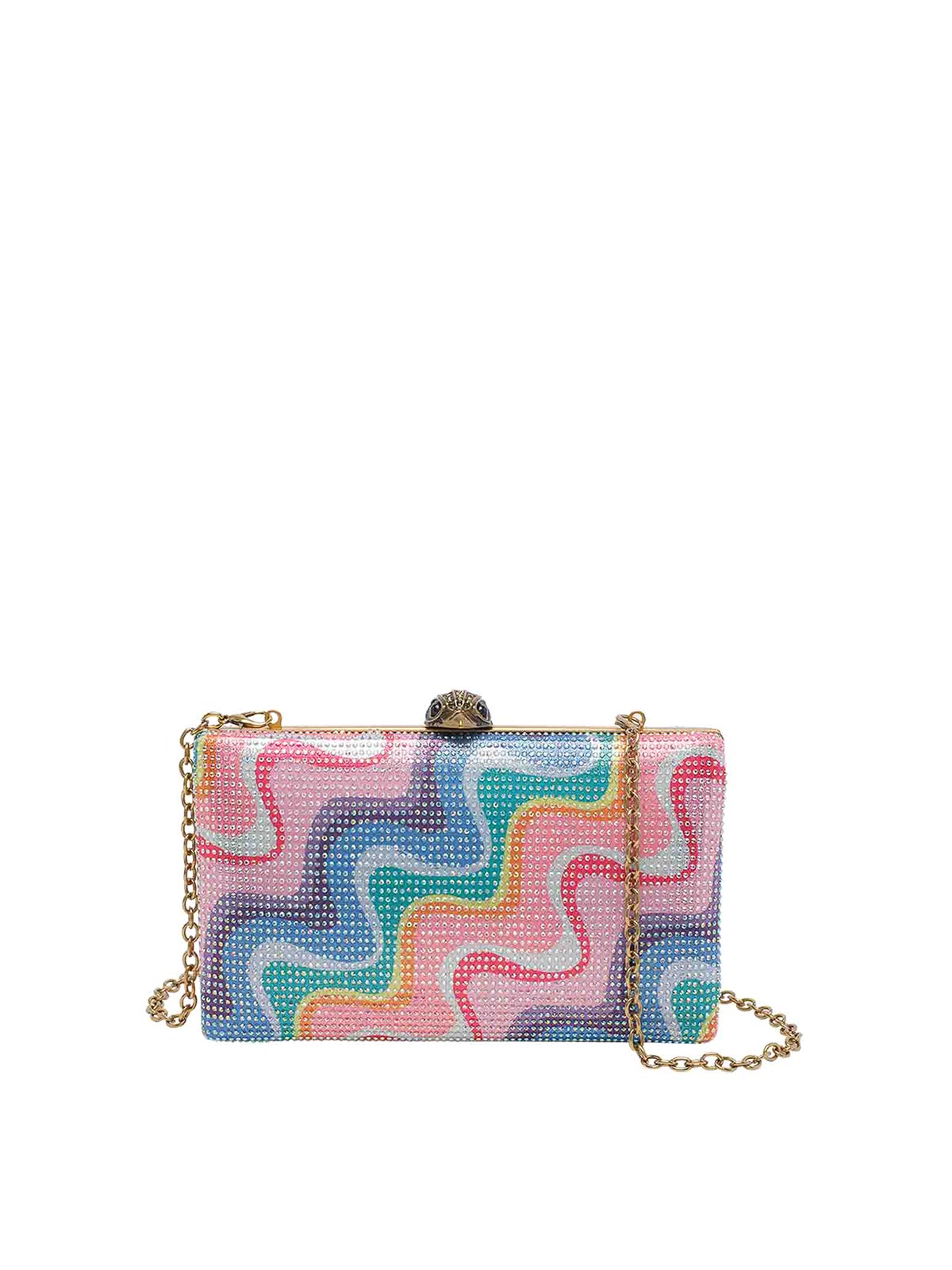 Kurt Geiger Pochette Kensington in cristallo