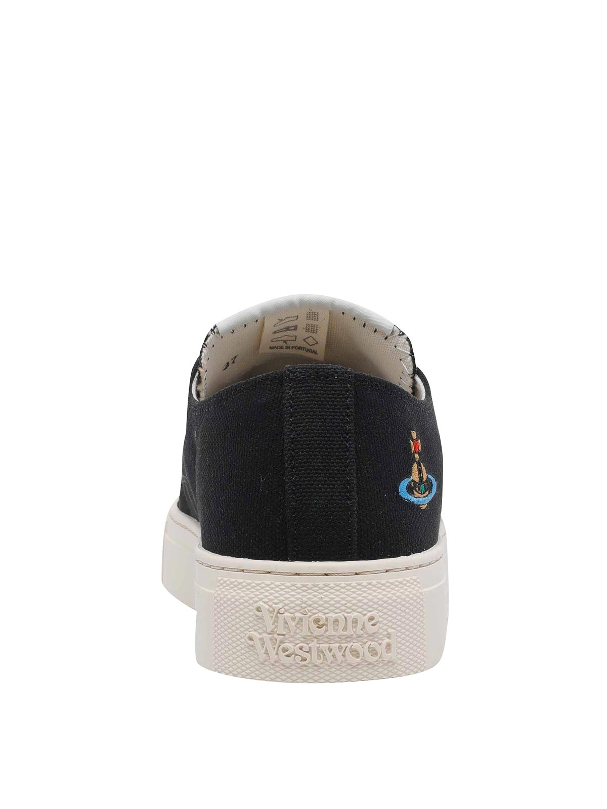 Vivienne Westwood Black Plimsoll Sneakers|75020063WW015BN402