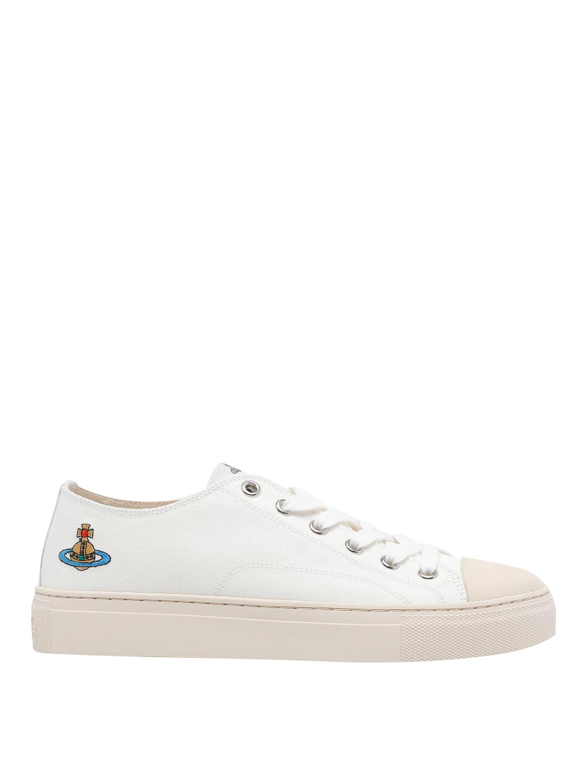 Sneakers di tela bianche